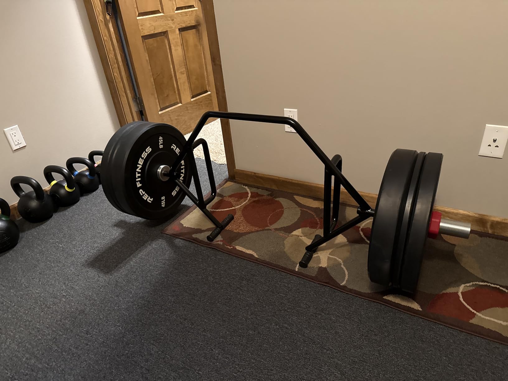 Bells of Steel Trap Bar, Open Ended Hex Bar Deadlift & Olympic Trapbar for Weight Lifting, Heavy Duty Hexagonal Dead Lift Bar with Rotating Sleeves, Built-in Jack, 700lb customer photo 1