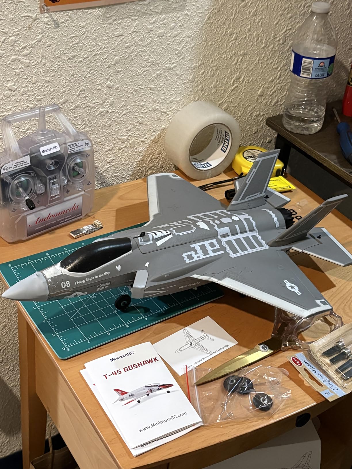DEERC F35 4 Channel Brushless RC Plane for Adults Remote Control Airplane EDF Fighter Jet, 2.4GHz 6-axis Gyro Stabilizer EPP RTF Hobby Glider Aircraft Plane Easy to Fly for Advance Player customer photo 1