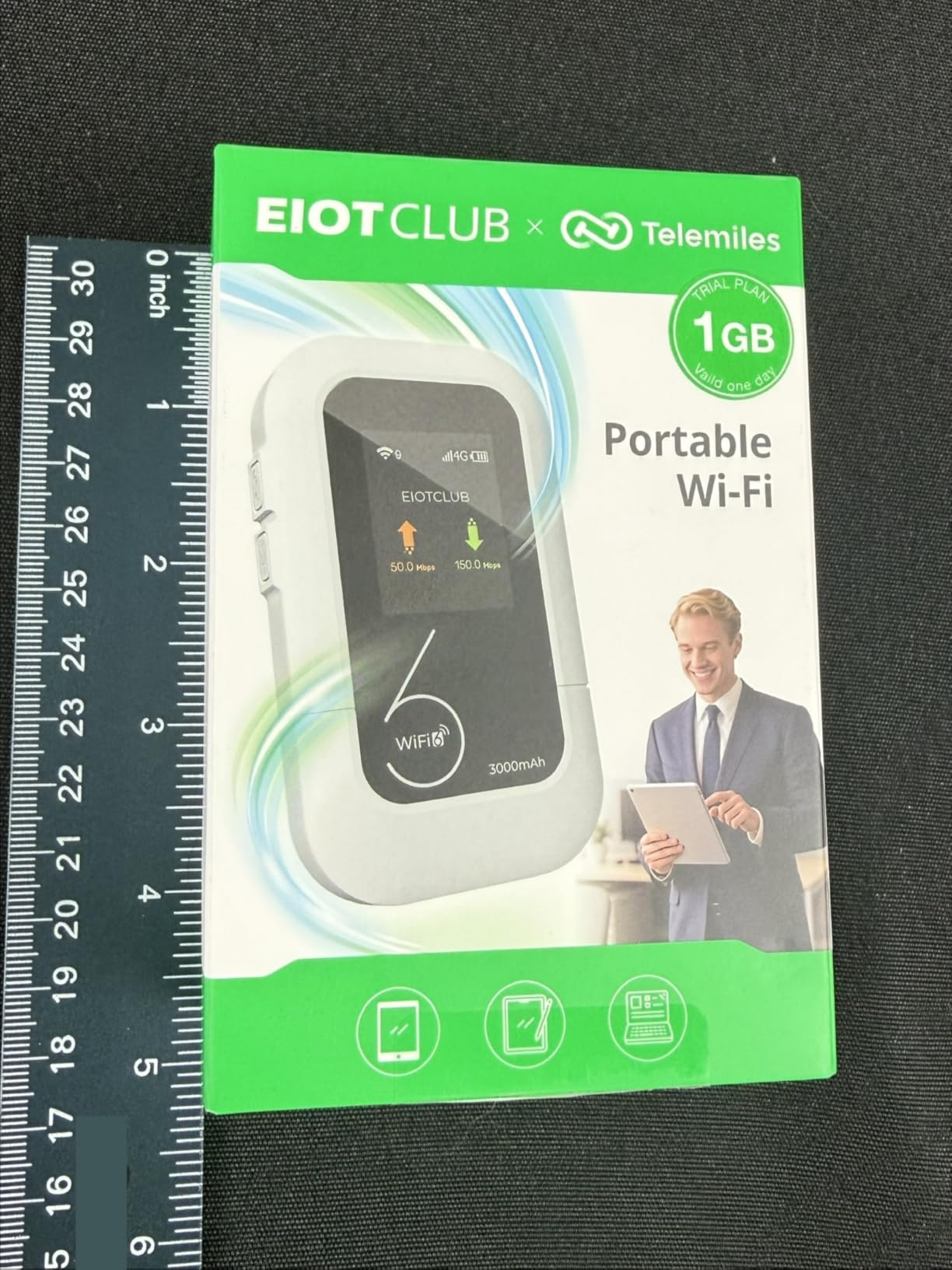 EIOTCLUB 4G LTE Portable WiFi Hotspot, Mobile Internet Pay-as-You-Go Plan | No Contract, 1GB Trial Data, 10 Device Connections, 3000mAh Battery, Pocket WiFi for Travel, Home, Car, RV, Camping(US Only) customer photo 1