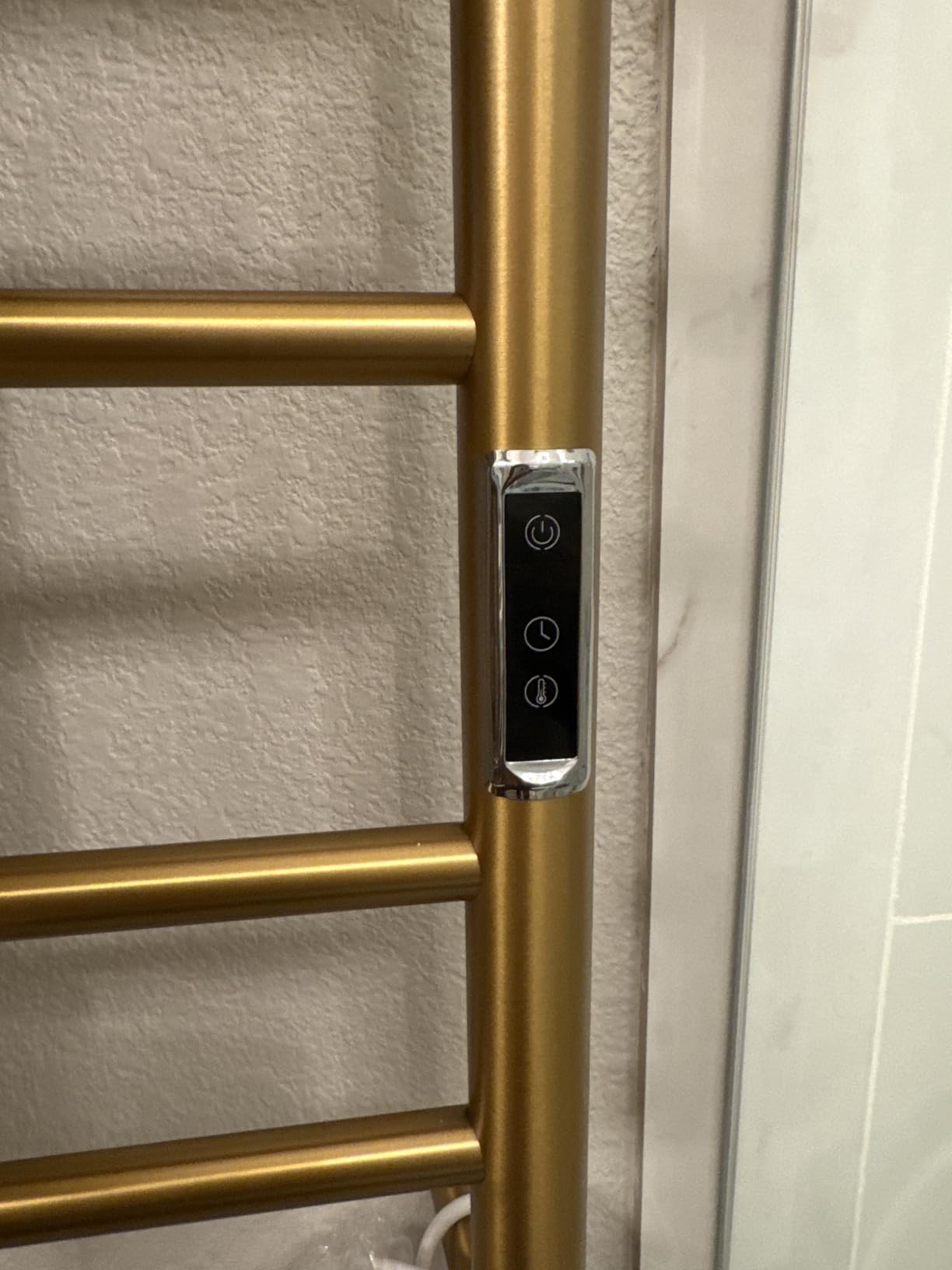 Electric Towel Warmer Rack,Heating Towel Warmer,Timer & Temperature Control,Wall-Mounted Plug-in for Bathroom,Brushed,Stainless Steel,10-Bar(31.5x20.08x4.41in) customer photo 2