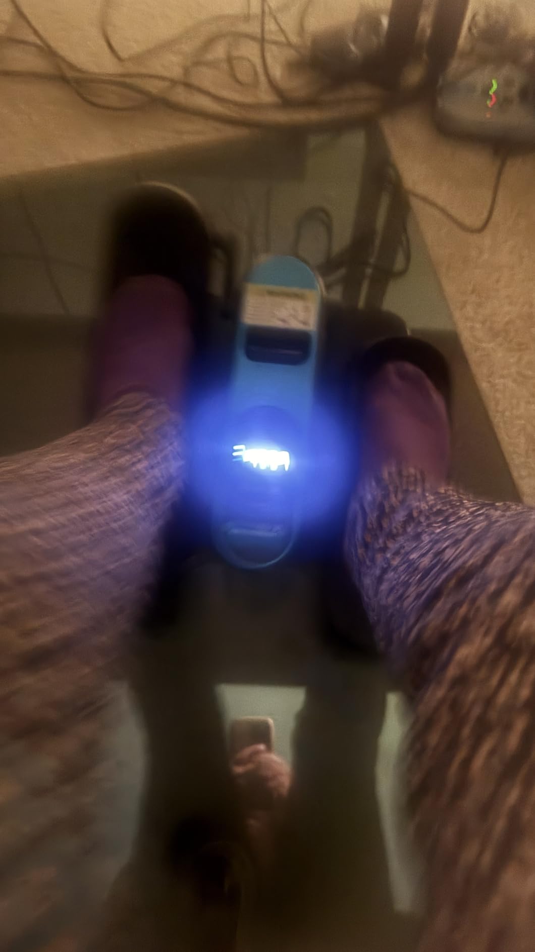 Dripex Under Desk Elliptical Machine, Electric Elliptical Leg Exerciser for Seniors, Quiet Portable Elliptical Exercise Machine, Seated Pedal Exerciser with 12 Level Speeds, Remote Control customer photo 2