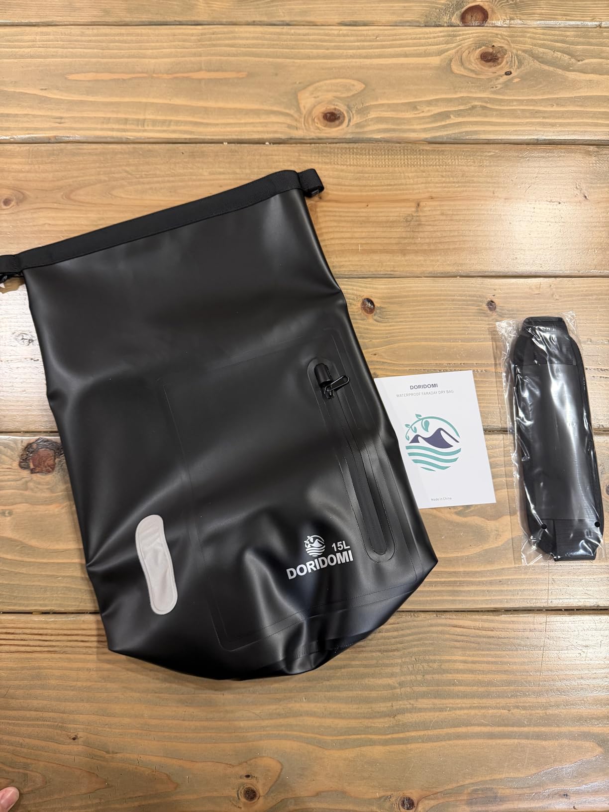 Faraday Bags EMP Proof Bag - 15L Black Waterproof Faraday Backpack with Front Pocket & Padded Strap, EMP Bags, Faraday Bag for Generator and Laptops Electronics , RFID Signal Blocker for Data Security customer photo 1