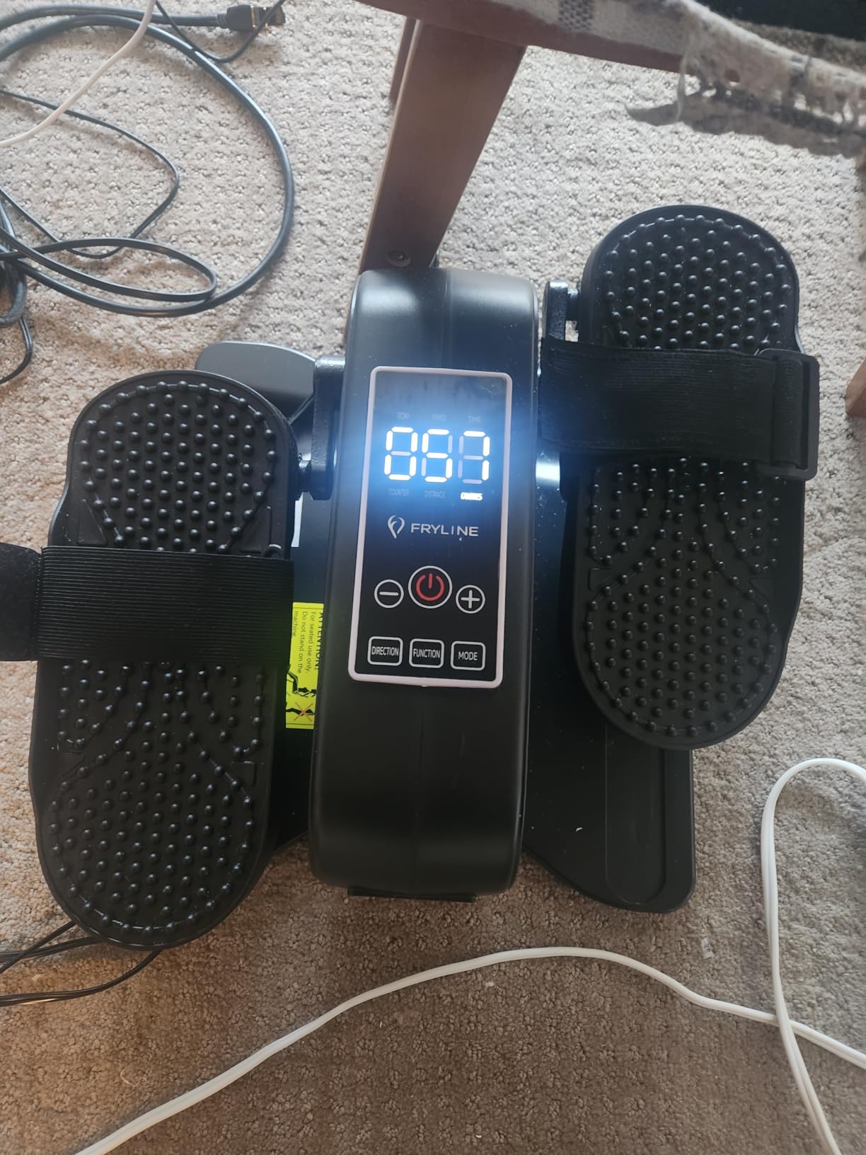 Under Desk Elliptical Machine for Senior Mini Elliptical Leg Exerciser with Remote Quiet Portable Electric Seated Foot Pedal Exerciser for Home Office customer photo 1