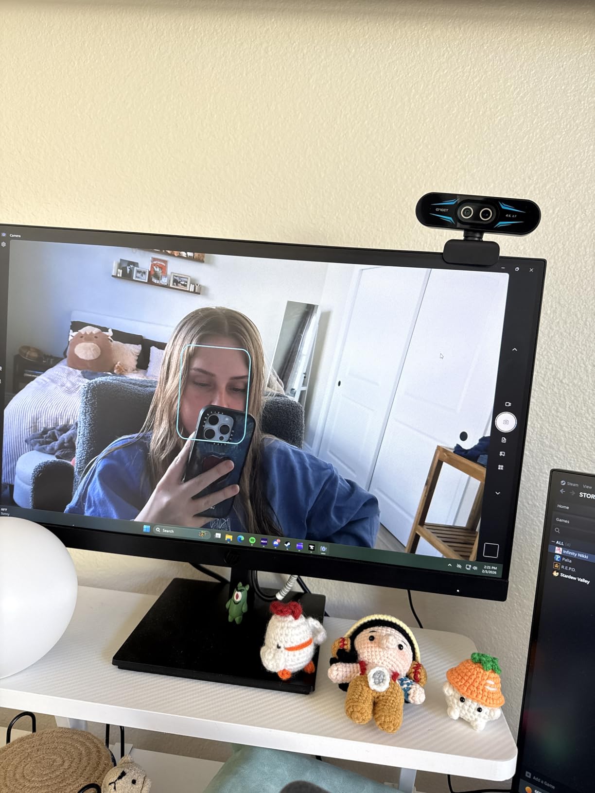 EMEET C60E Dual-Camera 4K Webcam for Streaming, Wide-Angle and Telephoto Cameras, Max 11X Hybrid Zoom & PDAF Autofocus, Remote Control, RGB Lighting, 2 Mics customer photo 2