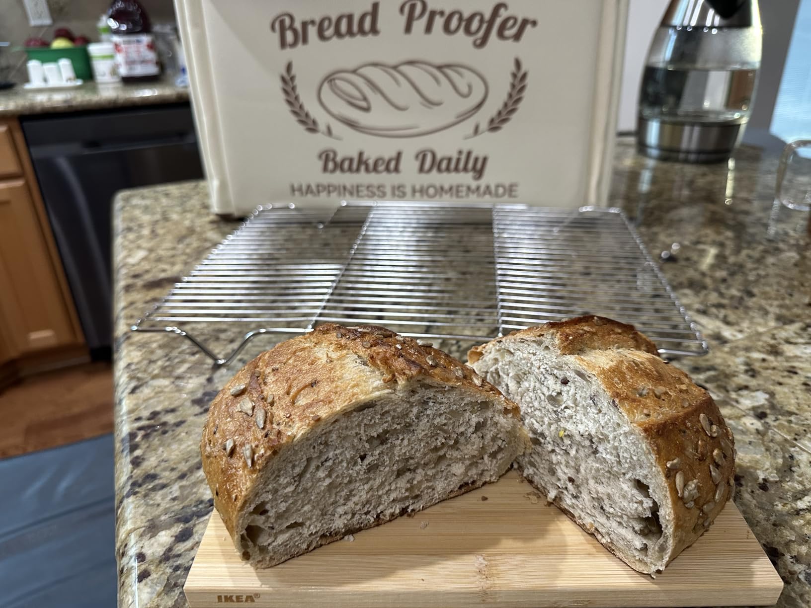 Folding Bread Proofing Box with 50-113℉ Temp Control & 48H Timer, Dough Proofer with Metal Rack, Humidor, Ideal for Sourdough, Bread Baking, Pizza, Yogurt, Kombucha, Perfect for Compact Kitchens customer photo 2
