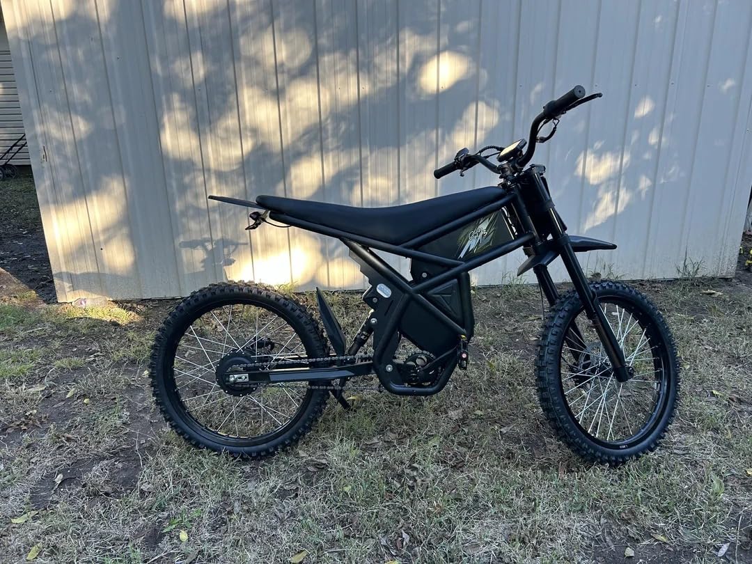 Upgraded GT73 PRO / GT73 Electric Dirt Bike for Adults, 3000W 60V 50MPH //2400W 48V 37MPH Dirtbike, 36.4AH Dual Battery Ebike Up to 85 Miles, 25