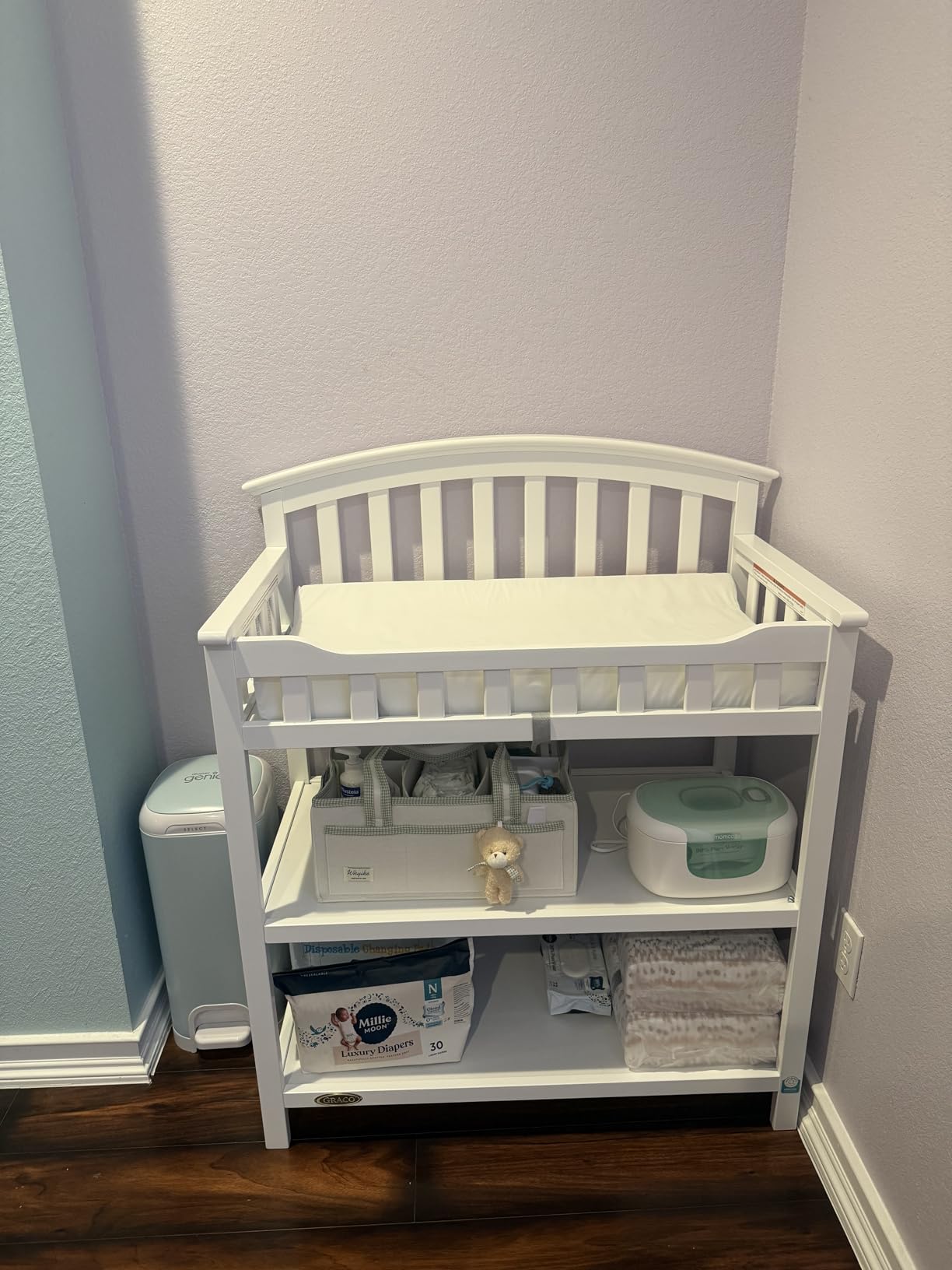 Graco Changing Table with Water-Resistant Changing Pad (Hazelnut) - GREENGUARD Gold Certified customer photo 1