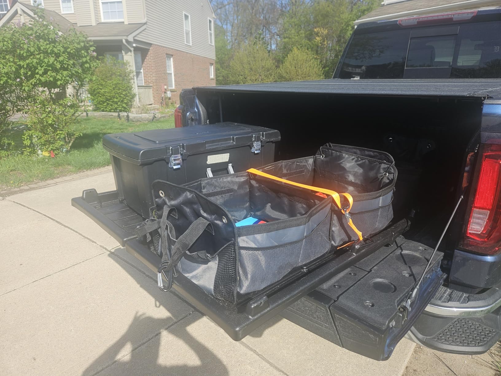 Slide-Out Truck Bed Cargo Tray Compatible with Ford F150 Chevy Silverado GMC Sierra Dodge Ram Toyota Tundra HDPE Lightweight Sliding Organizer Trolley System Accessories (5.2FT+ Bed ONLY) customer photo 2