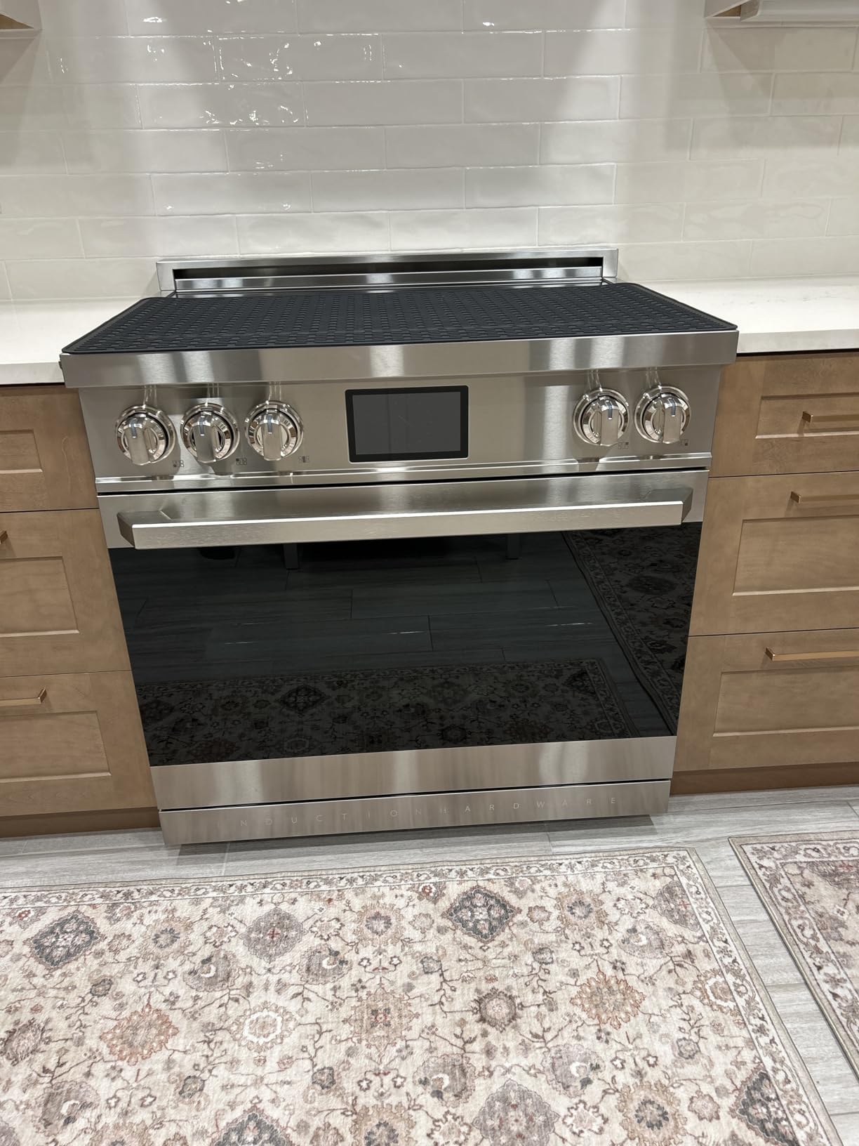48 Inch Professional Induction Range with Double Convection Ovens, Air Fry, 7 Burner Electric Stove, Pizza Stone - Stainless Steel customer photo 1