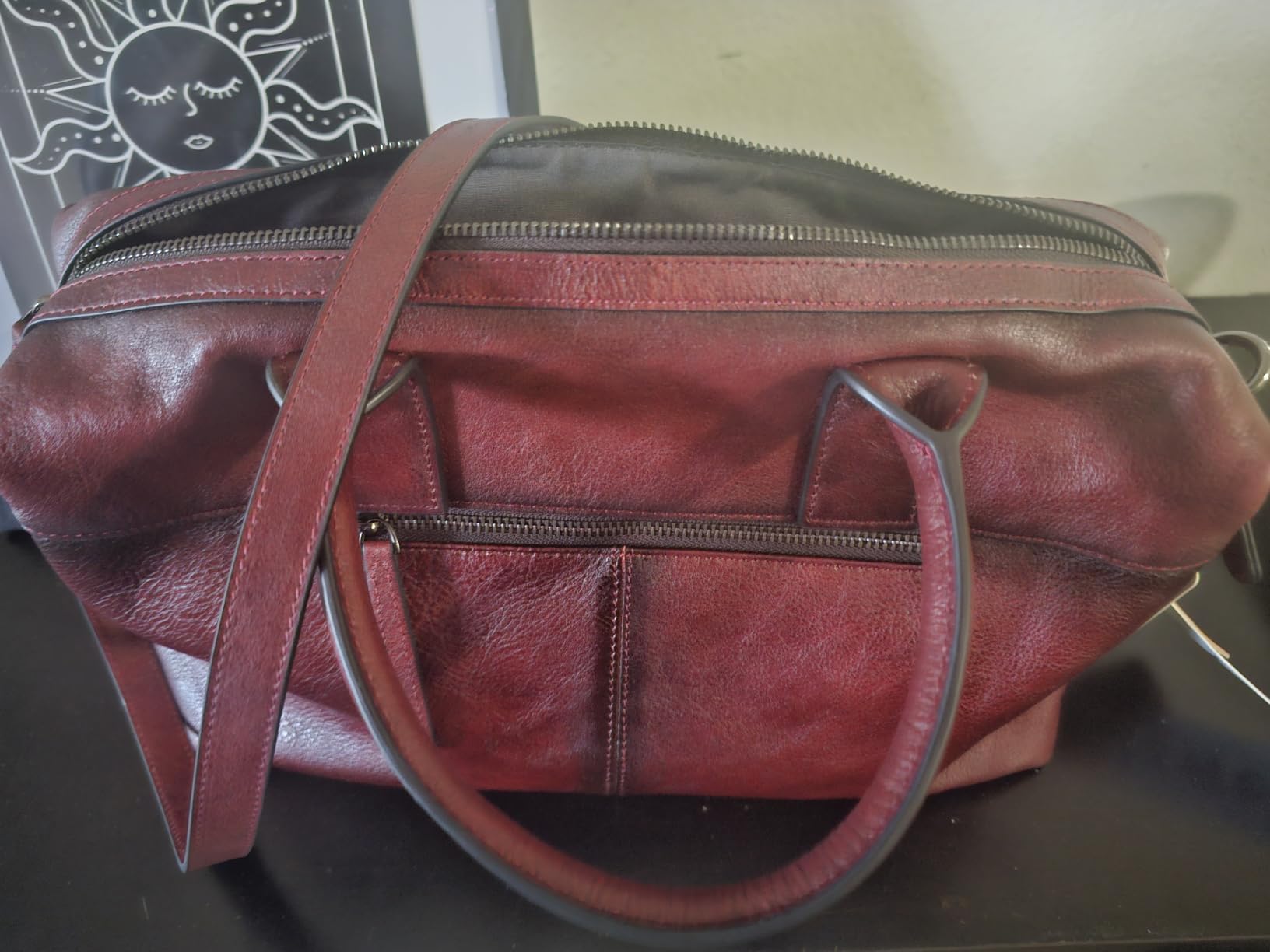 Iswee Genuine Leather Satchel Tote Bag Top Handle Handbag Designer Shoulder Bag Large Capacity Cross Body Bag customer photo 2