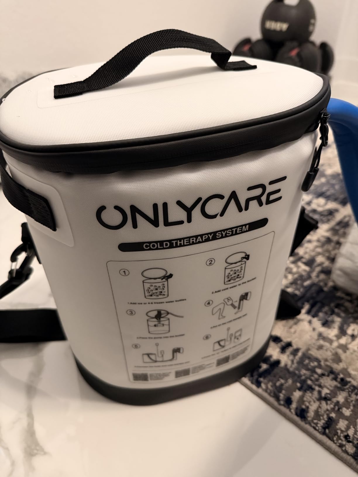 Cold Therapy Machine, Program Timer Ice Machine for Knee After Surgery, Portable Ice Therapy Machine with Quiet Pump, Large Cold Pad for Ankle, Arm Joints, Sports Injuries, Cryotherapy Pain Relief customer photo 1