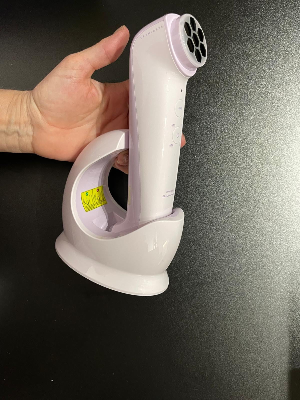 DermRays Multi-RF Microcurrent Device with 650nm Red Light, 4-in-1 Facial Toning Tool with Multi-Leading Tech for a Visibly Radiant & Youthful Appearance customer photo 1