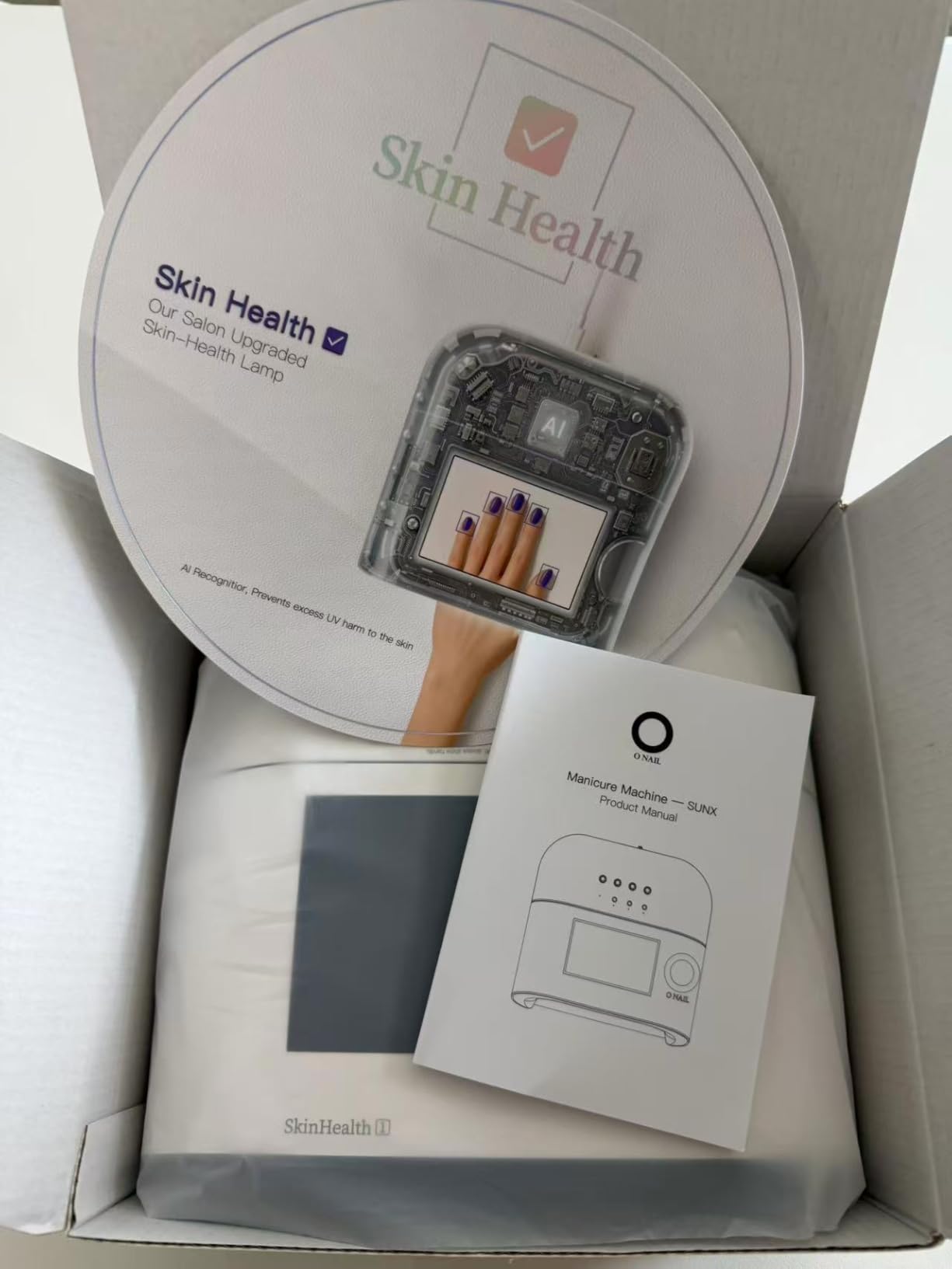 AI UV LED Nail Lamp for Gel Nails - O NAIL Smart Precision Scan Reduces UV Exposure, 109 LED Nail Dryer with HD Display, 2X Fast Curing Light for Professional Salon & Home (Battery Not Included) customer photo 1