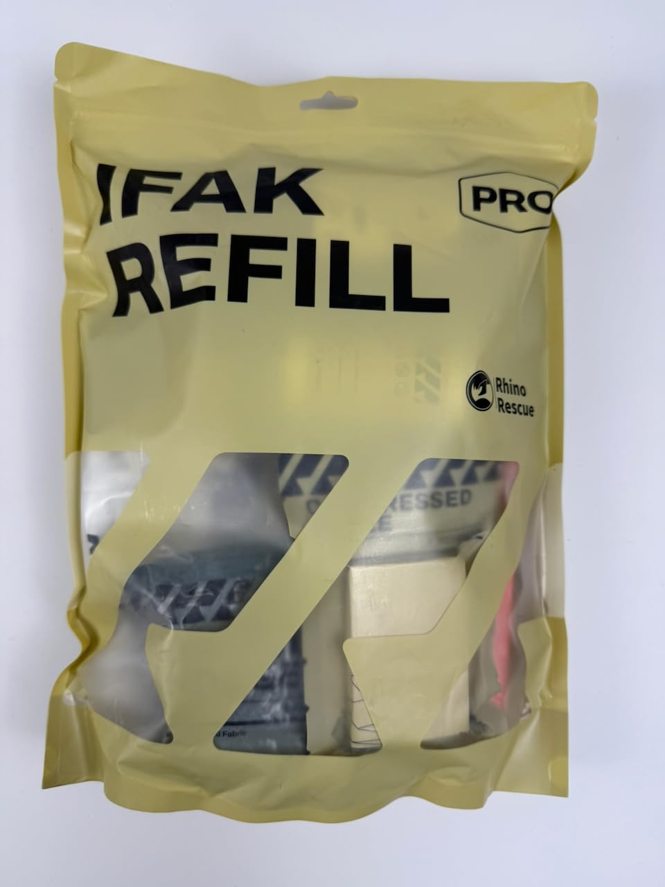 RHINO RESCUE IFAK Refill Kit 17Pcs with CAT Gen-7 Tourniquet, Emergency Tactical First Aid Kit Medical Supplies, IFAK Trauma Kit Combat Pack for Trauma Wound Care, Gunshot, Car & Camping (Brown) customer photo 2