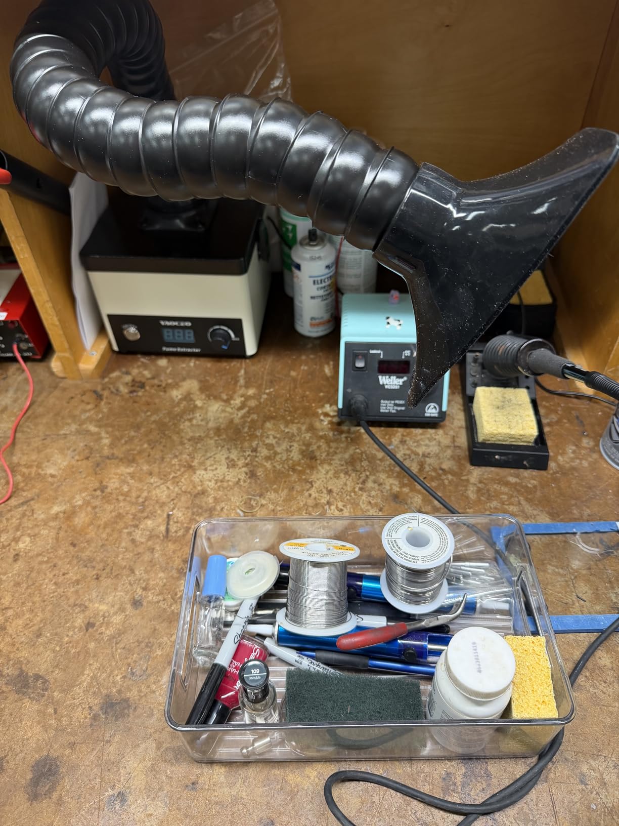 YC60 Solder Fume Extractor, 120m³/h-180m³/h Strong Suction, 3-Stage Filtration (HEPA+Carbon), High-Efficiency Solder Smoke Absorber with Speed Control, Fume Extractor for Desktop Soldering,Welding customer photo 2
