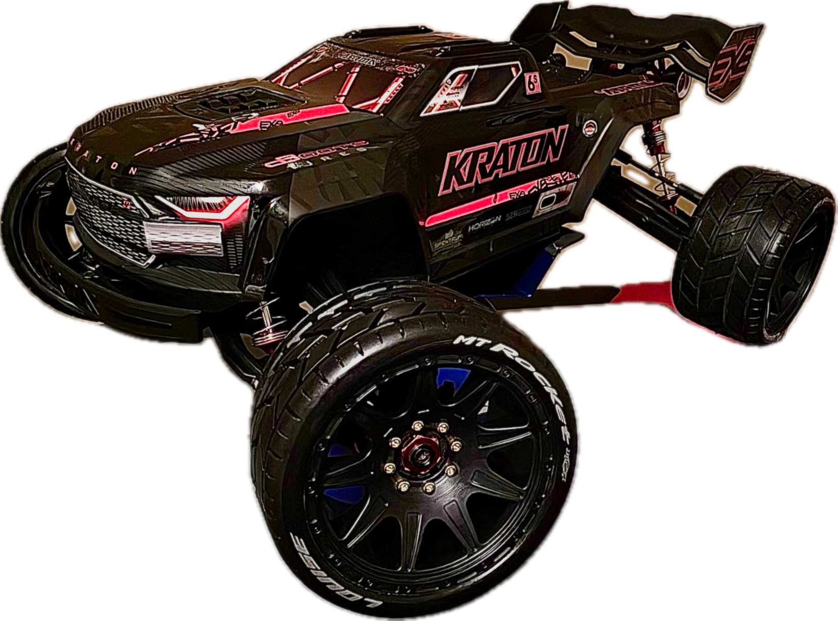 ARRMA RC Truck 1/8 KRATON 4X4 6S BLX BRUSHLESS V6 Speed Truck RTR (Lipo Battery and Charger Not Included) (Blue/Red), ARA8608V6T4 customer photo 2