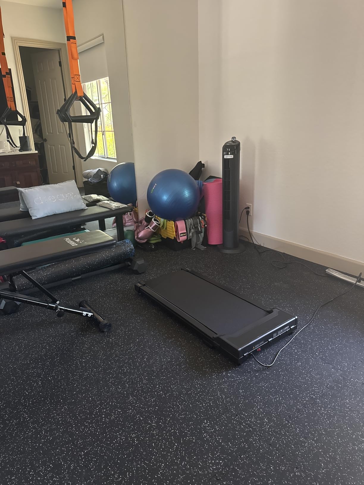 Walking Pad Treadmill for Home - Under Desk Walk Pads with Remote Control Mini Running Portable Electric Machine Adjustable Slim Compact with 0.6-4.0MPH Max up 220 Lbs Modes for Office Small Spaces customer photo 2