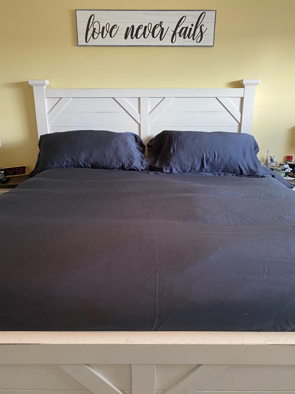 Bella Coterie Luxury Bamboo Viscose King Size Duvet Cover Set | 100% Organically Grown | Corner Ties | Ultra Soft | Cooling | Two Pillow Shams | 106 x 94 | No Insert [Dusty Rose] customer photo 1