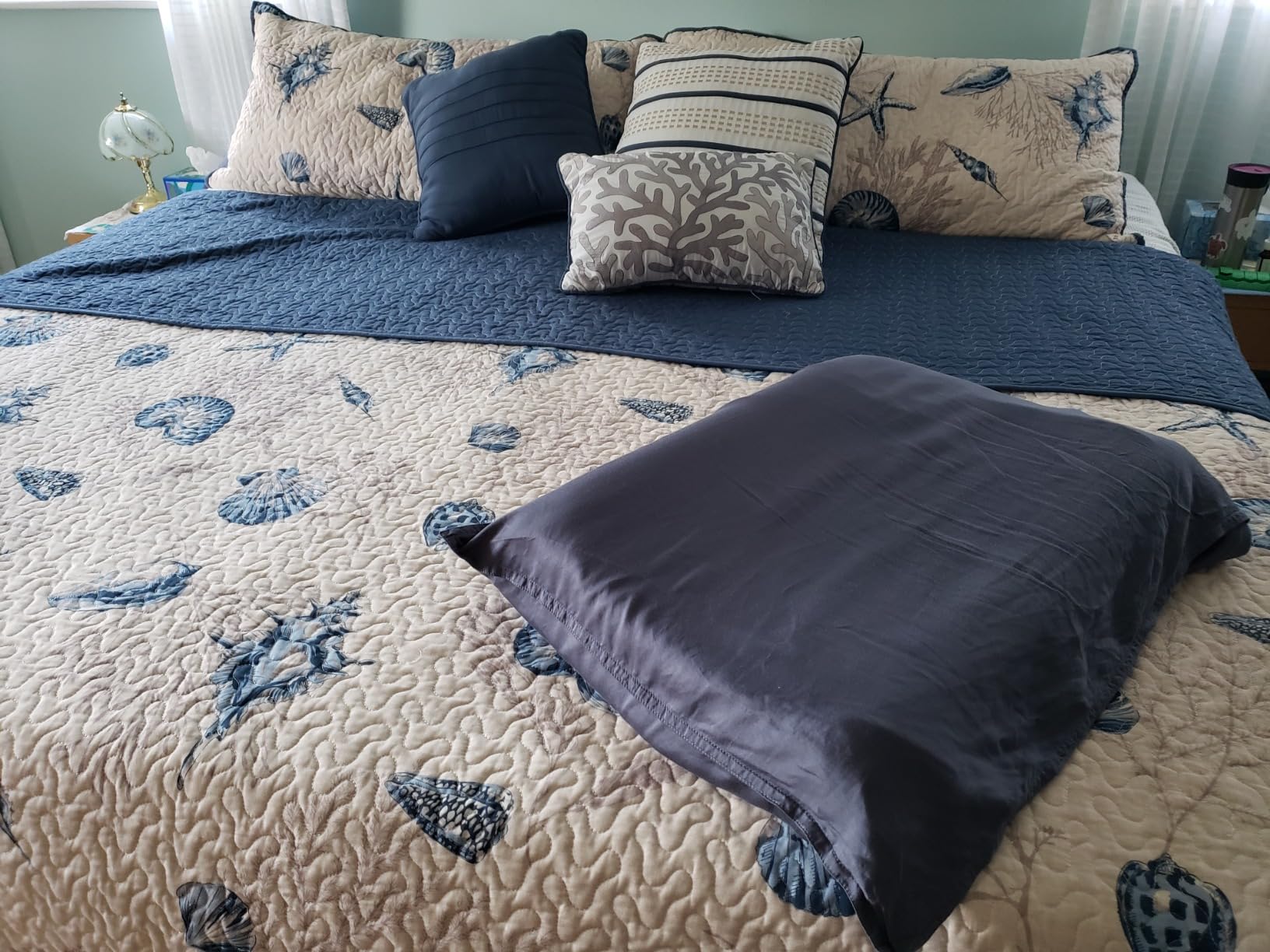 Bella Coterie Luxury Bamboo Viscose King Size Duvet Cover Set | 100% Organically Grown | Corner Ties | Ultra Soft | Cooling | Two Pillow Shams | 106 x 94 | No Insert [Dusty Rose] customer photo 2