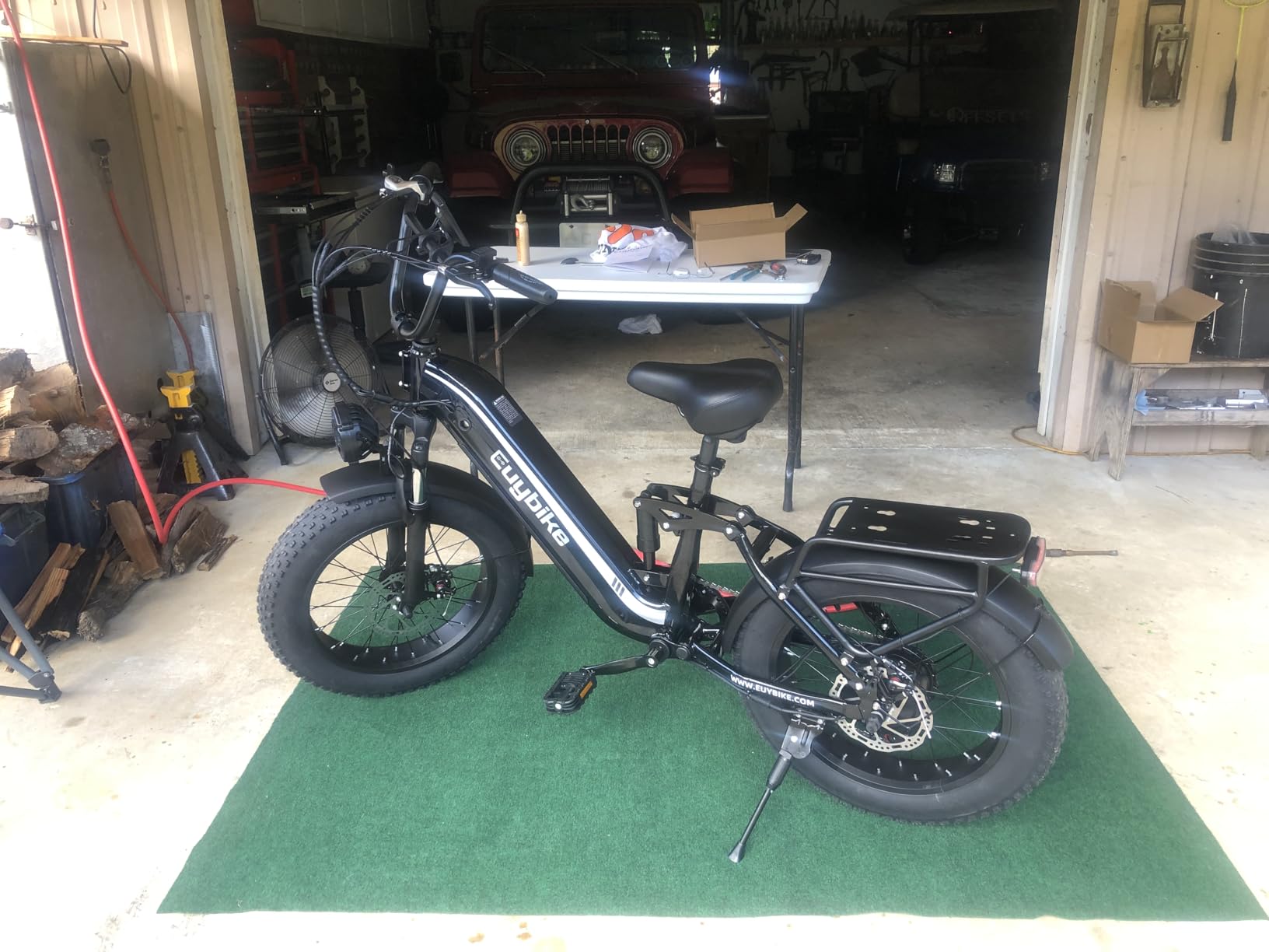 Electric Bike for Adults, 48V 20Ah Battery, 1500W Peak Motor Step Thru Ebike 80+ Miles Max Range, 20x4.0 Fat Tires, Max 30Mph Electric Mountain Bike for All Terrain, Ideal for Commute, Off-Road customer photo 1