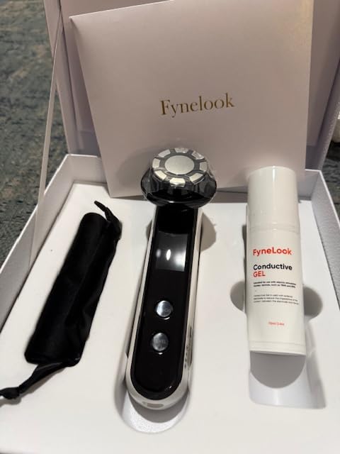 Microcurrent Facial Device with Red Light Therapy, Cooling Skin Tightening Device for Lifting & Firming, 4 Modes & 9 Levels Puffiness Skincare Tool customer photo 2
