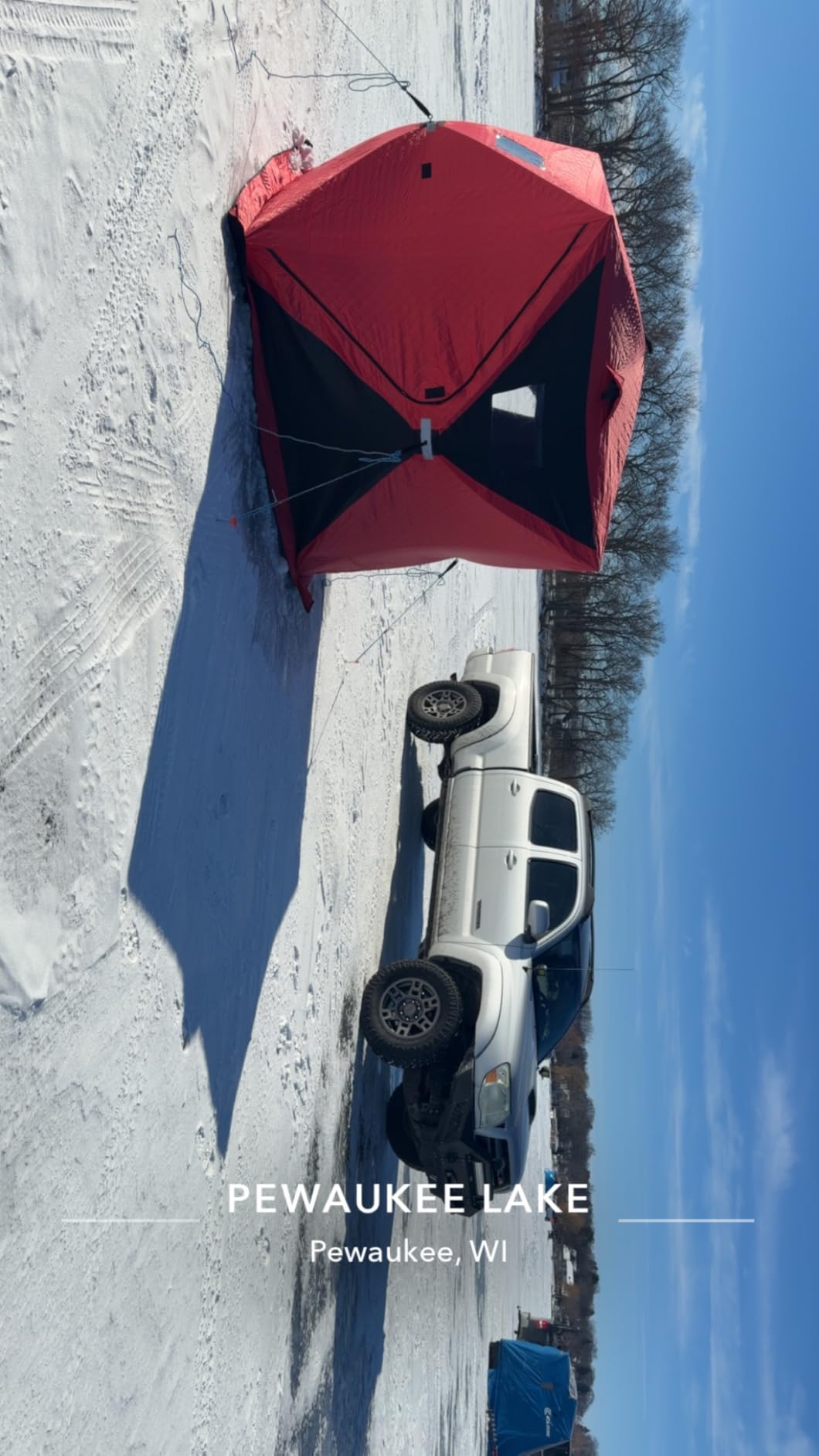 Garvee Pop Up Ice Fishing Shelter with 49ft LED Light Strip customer photo 2