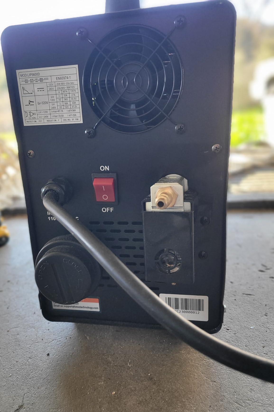 LTP5600CD Plasma Cutter with Built-In Air Compressor, 56A, 5/8 inch Clean (3/4 inch Sever), Drag-Cut Ready, Non-Touch Pilot Arc, App-Style LED Panel, Upgraded Torch, 1/2 inch Max with Internal Air customer photo 1