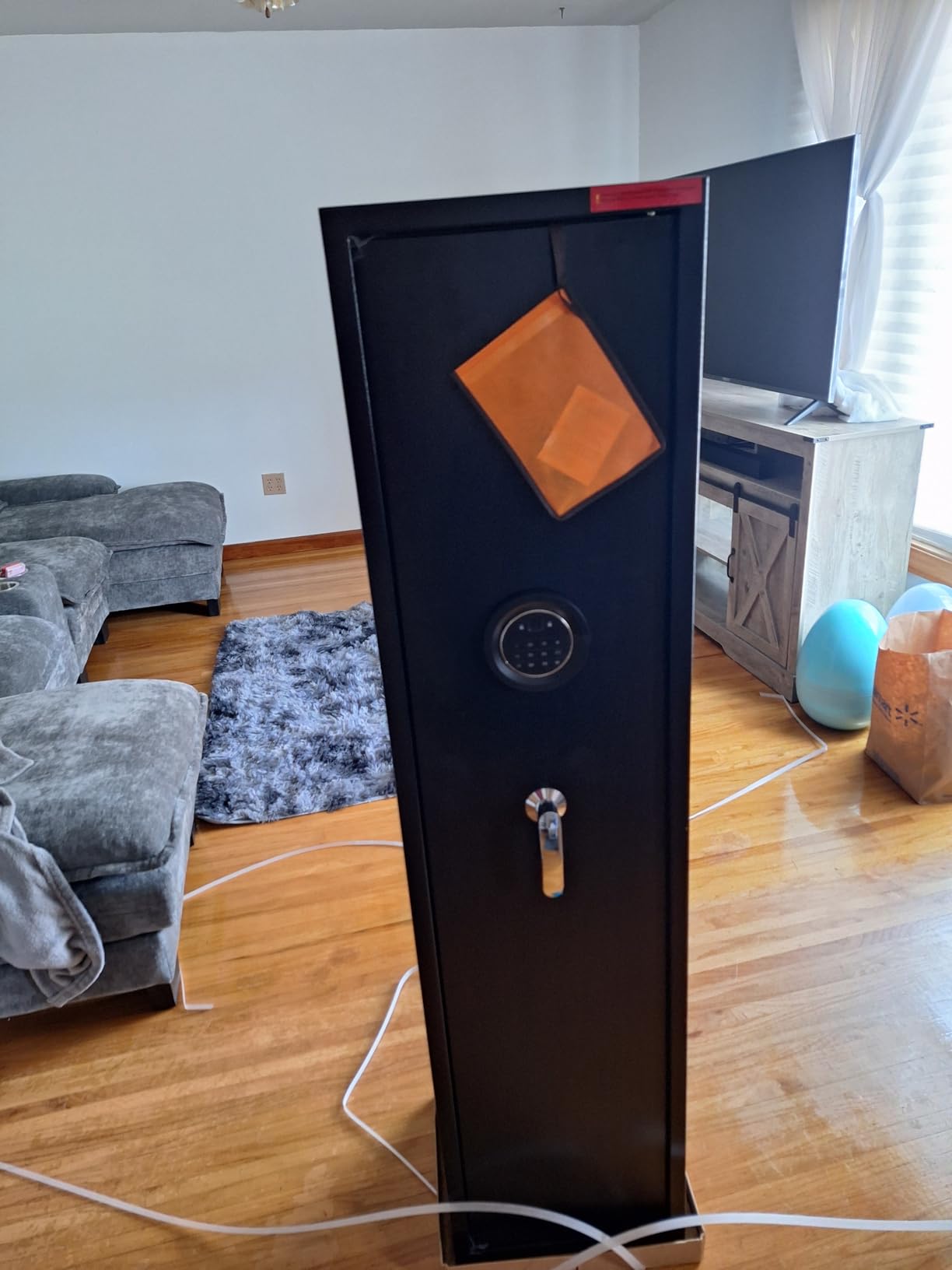 Marcree 5-8 Biometric Gun Safe, Fingerprint Gun Safe for Rifles and Pistols, Long Gun Cabinets for Rifles and Shotguns with Dual Alarm System, Quick Access Rifle Safes, No Assembly customer photo 1