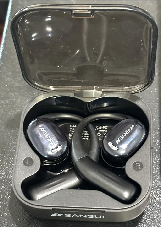 SANSUI AI Translation Earbuds Real Time, 6-in-1 Bluetooth 6.0 Language Translator Earbuds, Audifonos Traductores Ingles Espanol, Translate Ear Buds with 42H Playtime for Travel, Business and Learning customer photo 1
