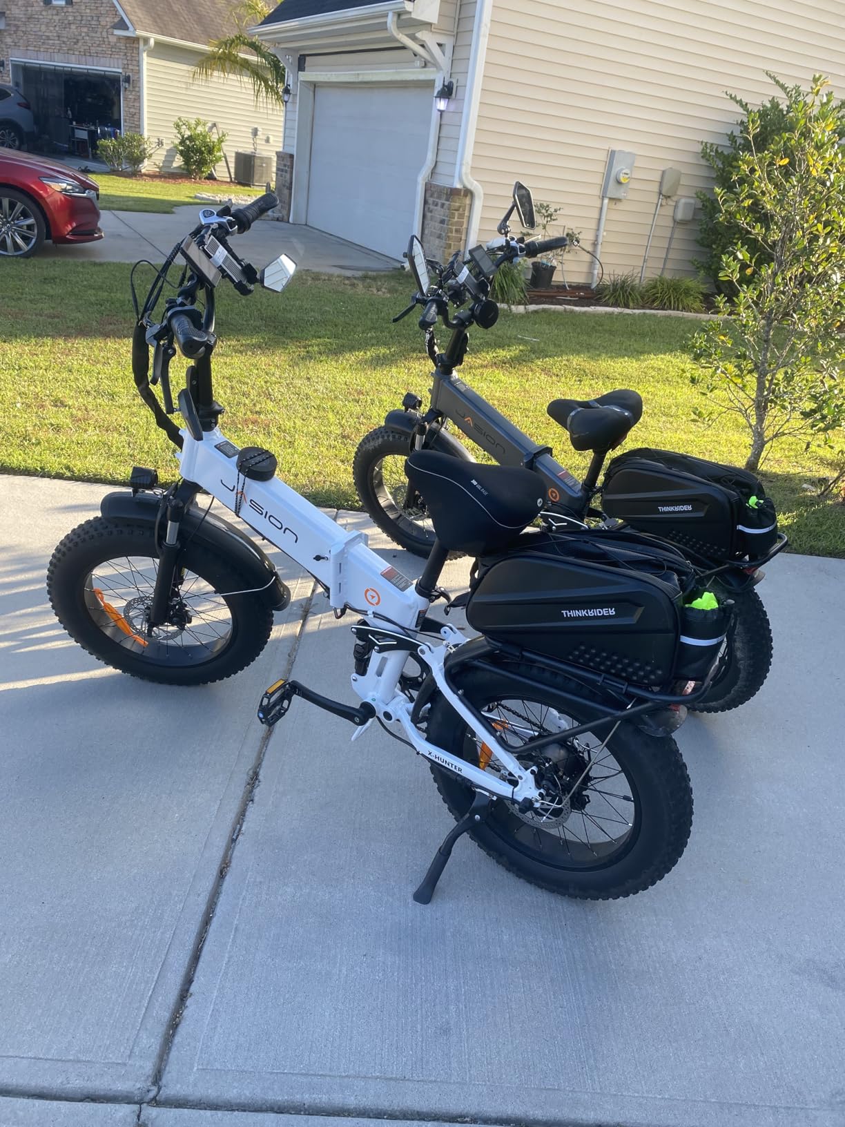Jasion X Hunter/PRO Electric Bike for Adults, 1800W/1400W Peak 20'' Fat Tire Foldable Ebike, Folding E Bike Up to 80/70 Miles Range, 720/624WH Removable Battery, 30 MPH E Bike, Certified by UL2849 customer photo 2