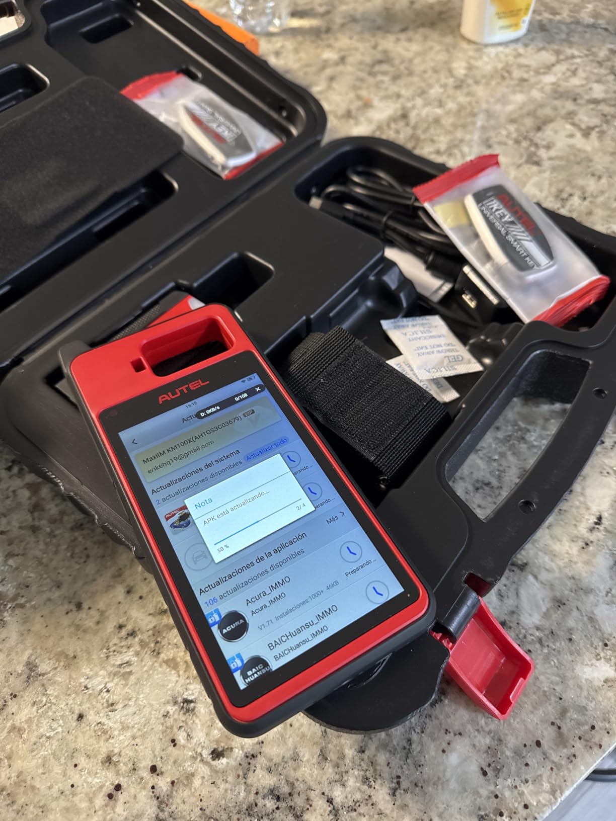 Autel Scanner MaxiIM KM100(X) OBD Diagnostic Tool customer photo 1