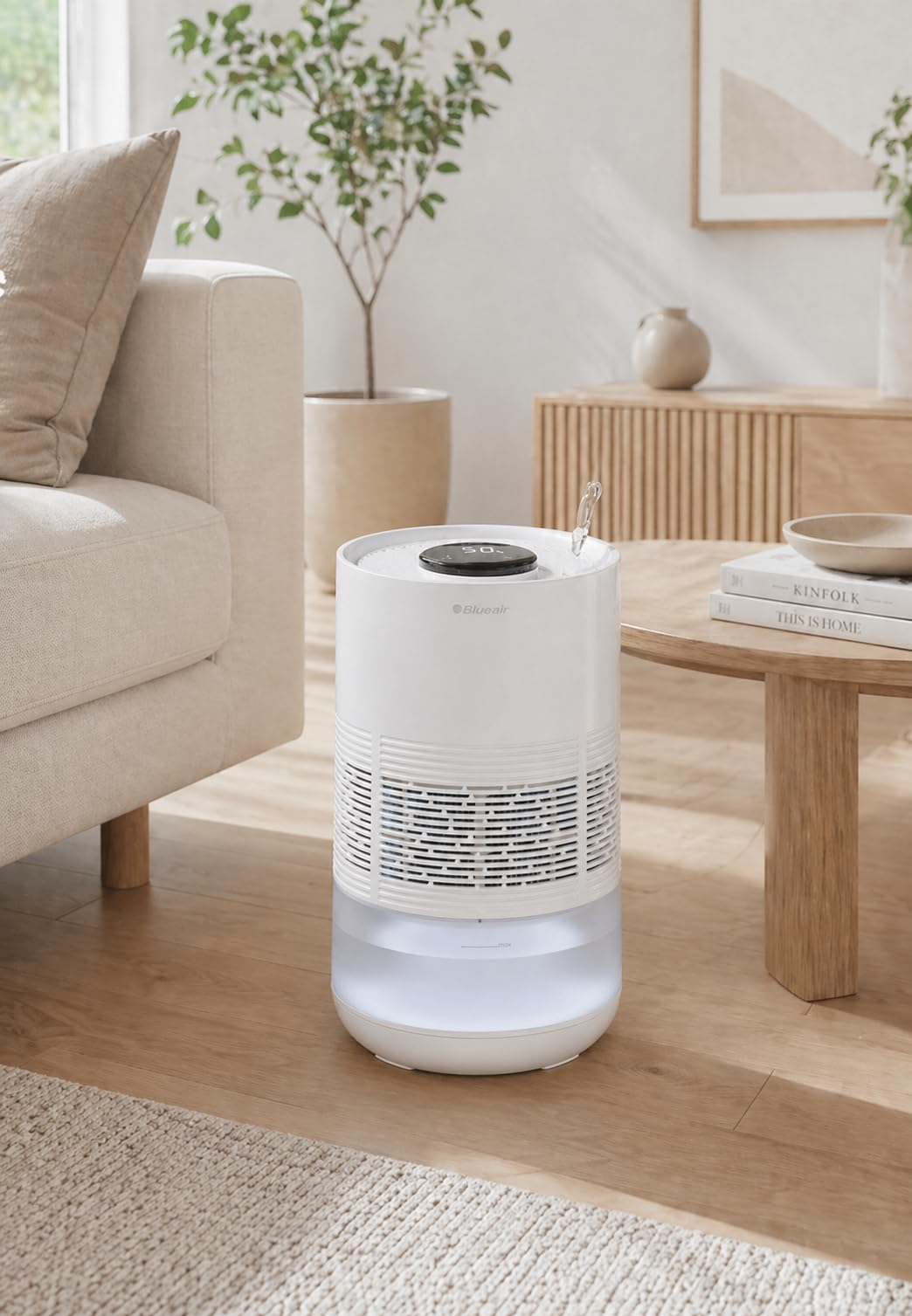 BLUEAIR Premium Smart Humidifier for Large Rooms, Bedrooms, Better Sleep with Evaporative Invisible Mist Tech, Auto Humidify, Easy Top Fill, Smart Control with App, Touchscreen, 3.5L Tank for 48 hours customer photo 1