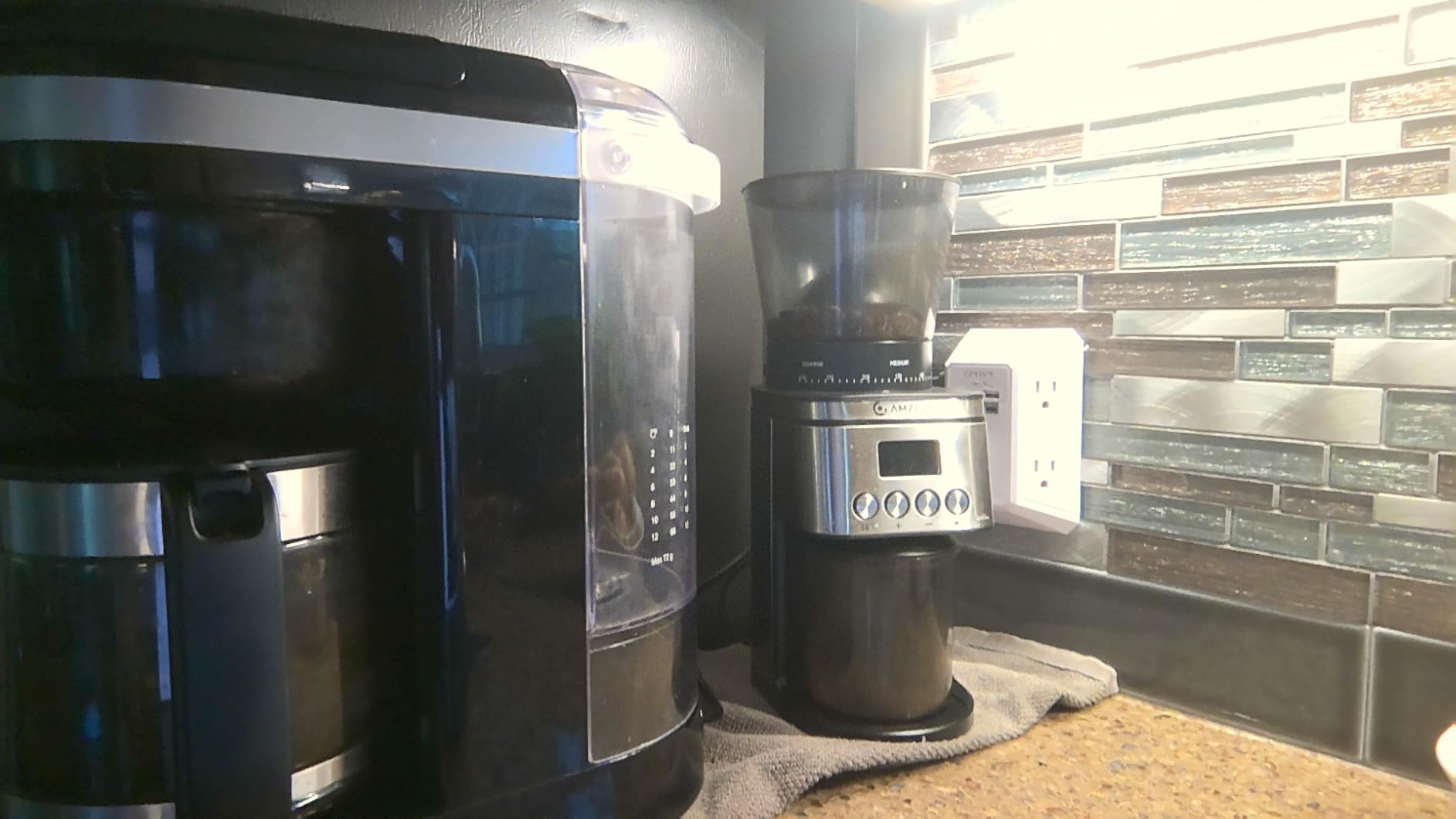 AMZCHEF Single Dose Coffee Grinder - 75 Settings Burr Grinder, 40mm Conical Burr, Anti-Static & Low-Retention Design, Quiet DC Motor customer photo 1
