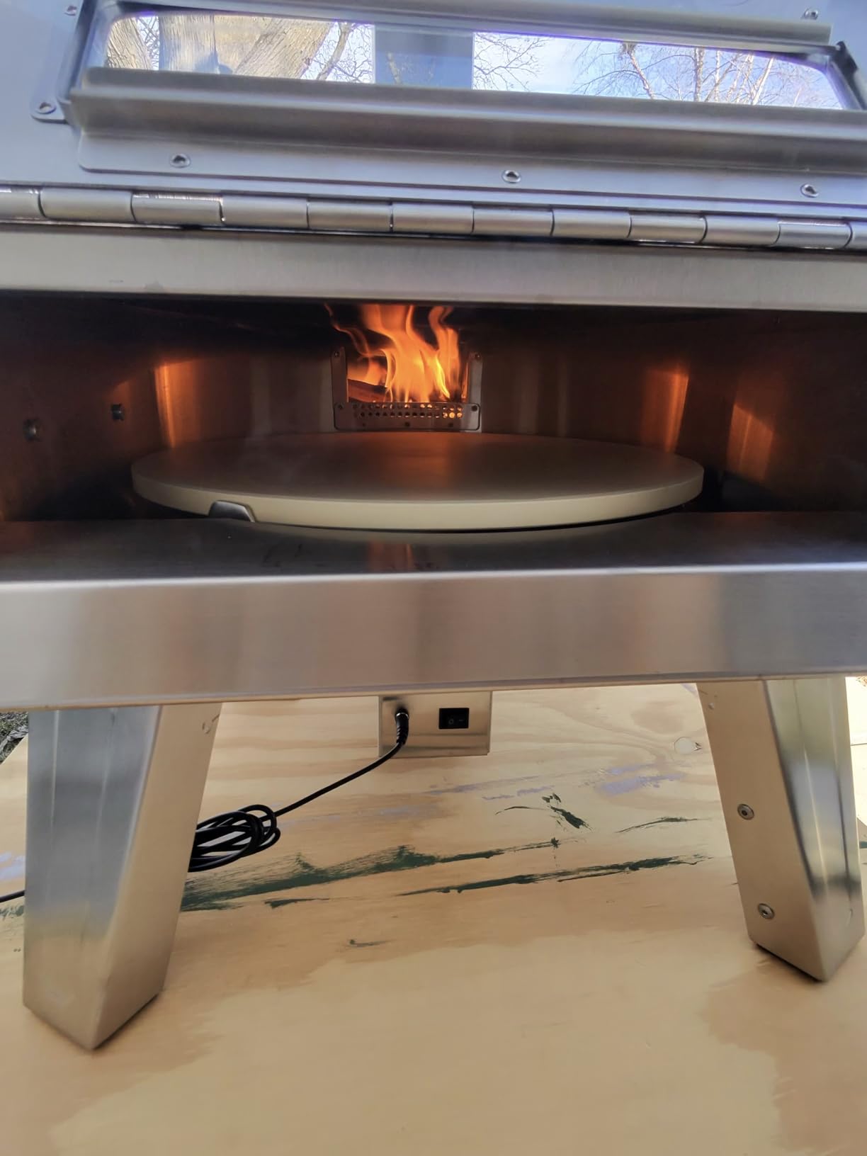 SCORPIO Pizza Oven - Dual Fuel Wood & Propane Portable Outdoor Pizza Oven with 16
