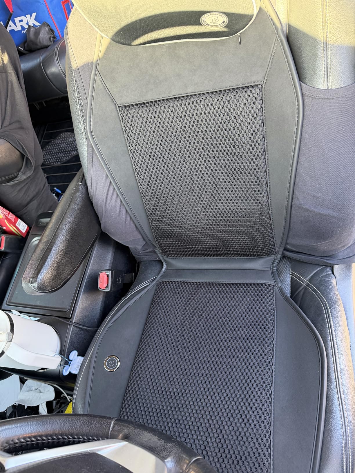 FLORICH Cooling Car Seat Covers with 8 Turbo Fans Blowing & Suction Ventilated Car Seat Cushion 12V-24V 3-Speed Adjustable Car Seats Cooling Pad Universal Fit for Car SUV Truck Van Summer Driving customer photo 1