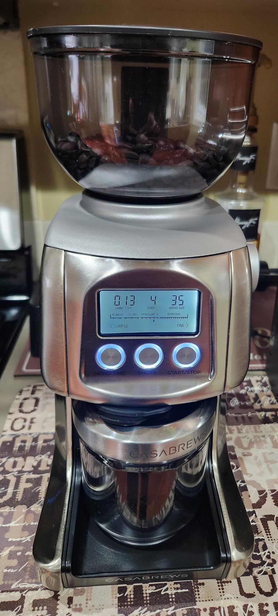 CASABREWS Tornado Electric Conical Burr Coffee Grinder, 77 Precision Grind Settings for Espresso to French Press customer photo 1