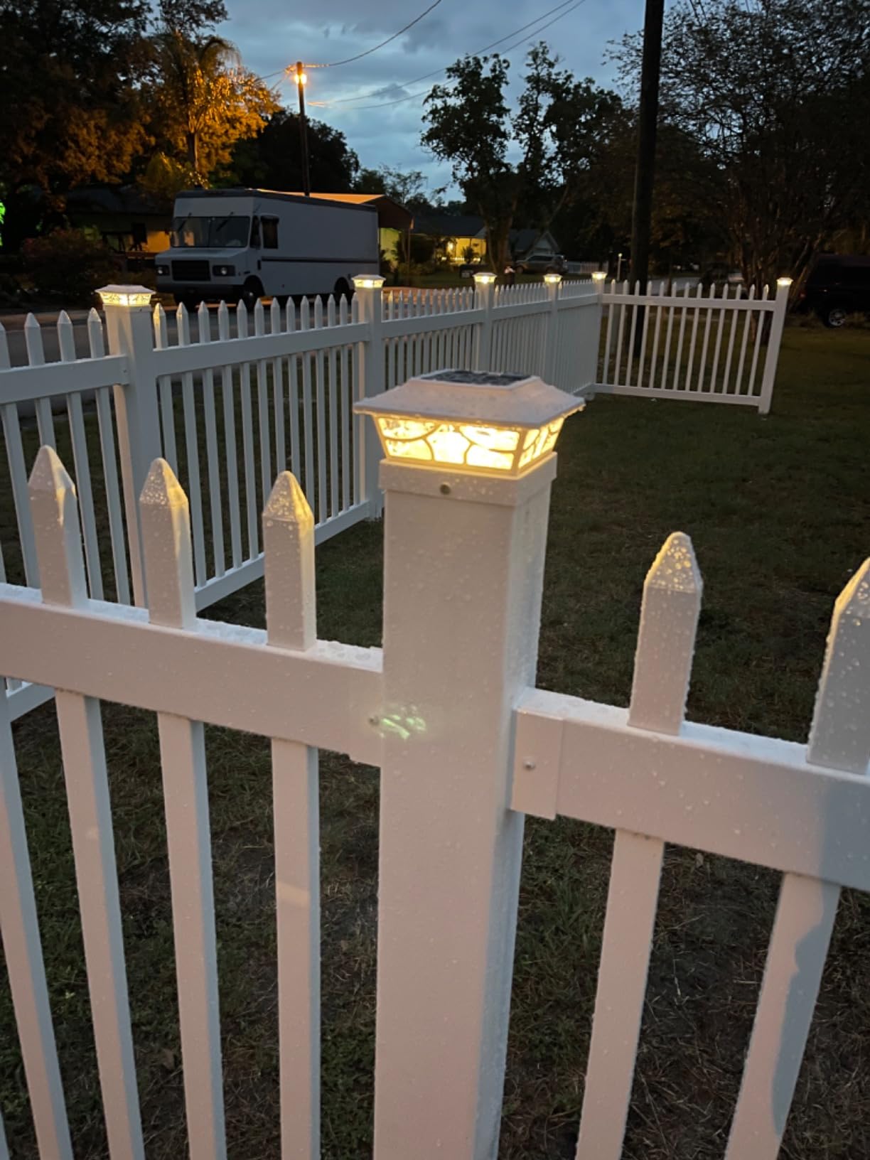 6ft H x 6ft W (1 Panel + 1 Post) Permanent No Dig WamBam Privacy Fence Kit, Durable White Vinyl Privacy Fence, BL19110 customer photo 1
