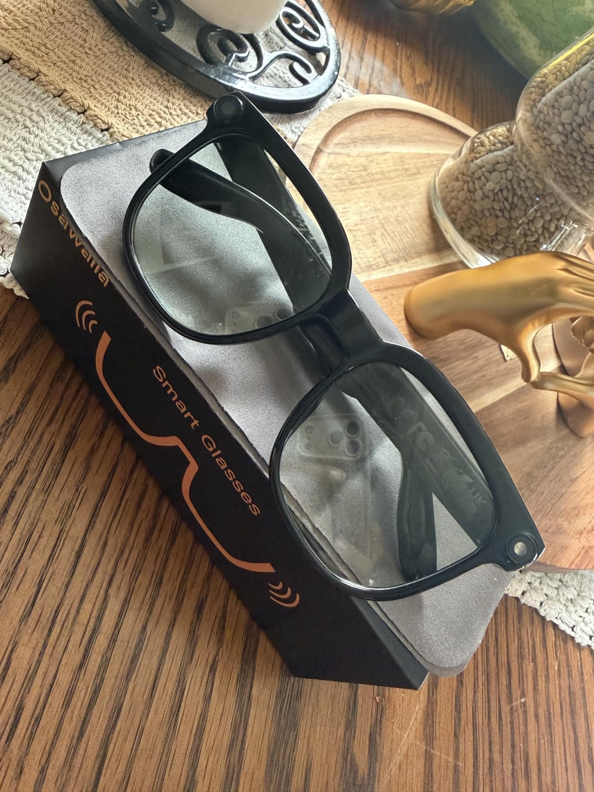 AI Smart Glasses with Camera, 8MP Camera Glasses, 1080P Anti-Shake Video Recording, Real Time Translation, AI Voice Assistant, Object Recognition, Bluetooth Sunglasses for Men Women (Photochromic Lenses) customer photo 2