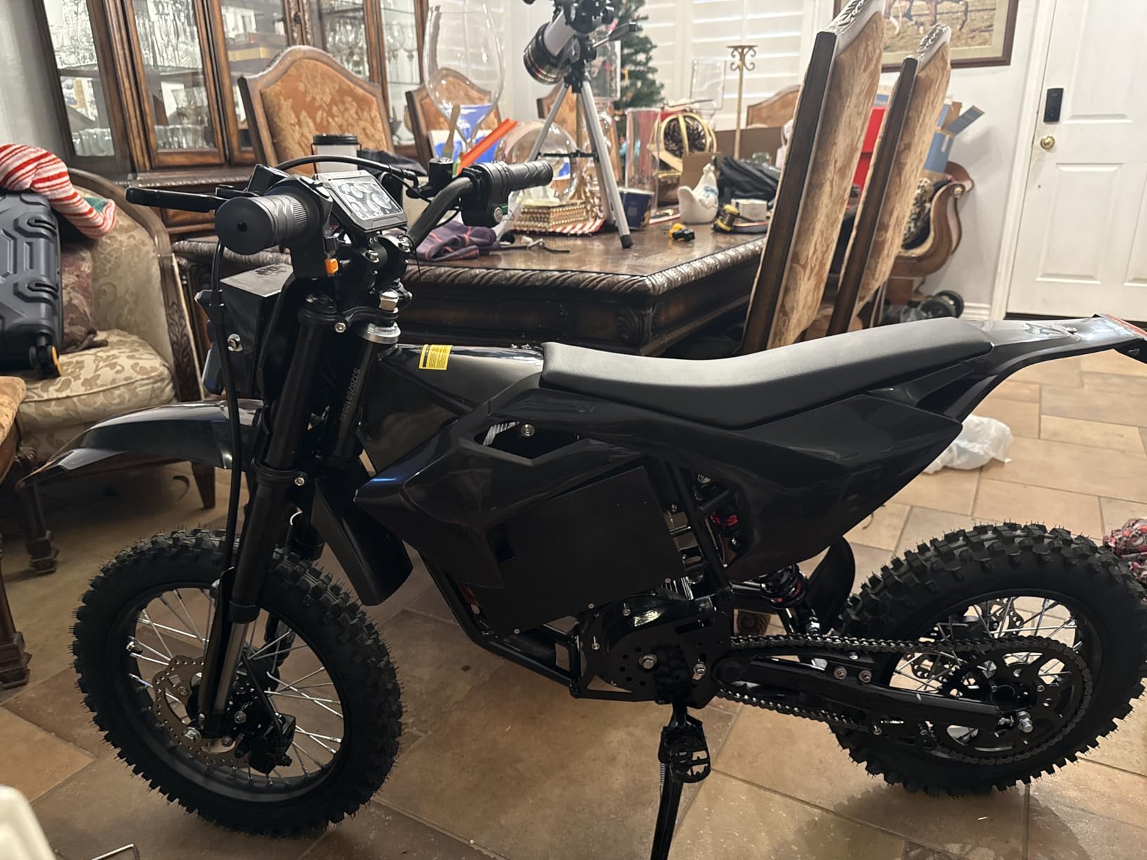 Electric Dirt Bike for Adults, 3600W Motor 50MPH Top Speed, Off-Road Motorcycle with High-Capacity Integrated Battery, 60V 28.8Ah, Hydraulic Brakes & Full Suspension, E-Bike for Teens customer photo 1