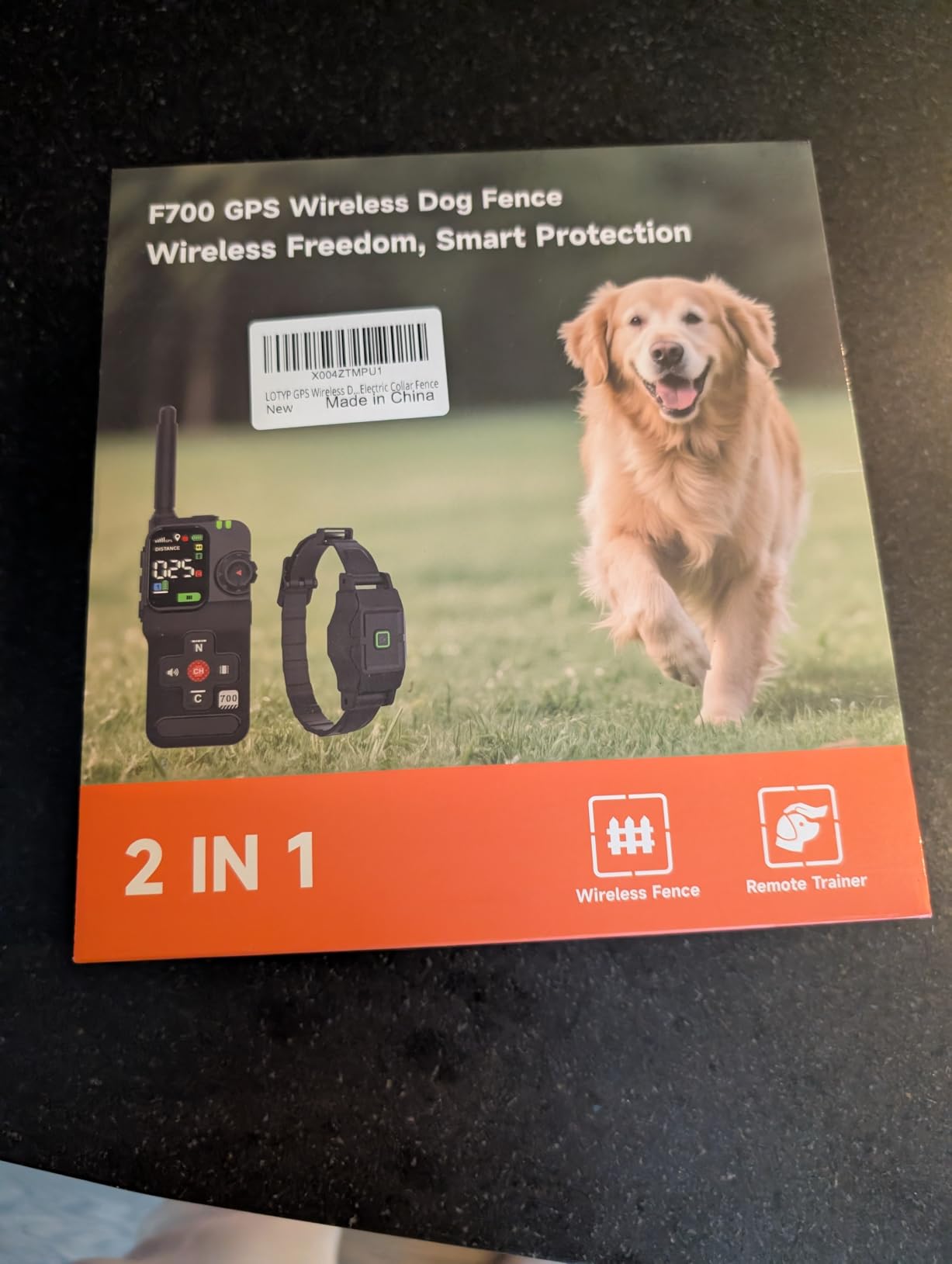 GPS Wireless Dog Fence with Remote, IPX7 Waterproof Electric Collar Fence, Perimeter Containment System, 25-999 Yards Radius, Beep, Vibration & Shock Correction, for Dogs 16+ lbs customer photo 2