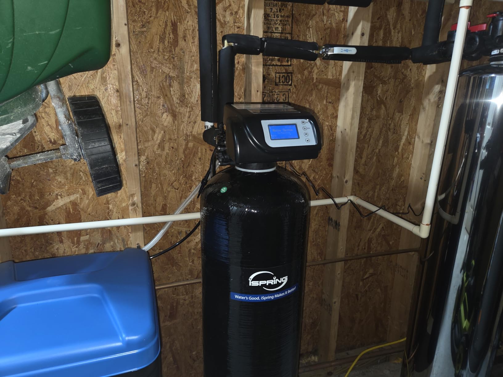 iSpring WCSTB45KG Whole House Water Softener System, 45,000 Grains High Capacity Water Softener, Automatic Backwash and Regeneration customer photo 1
