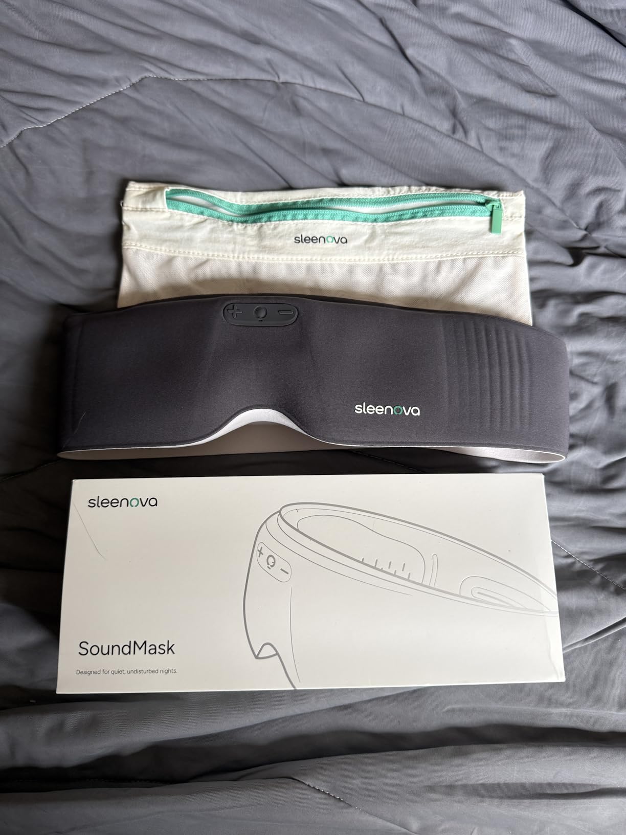 Sleenova Sleep Eye Mask with Bluetooth Headphones - Side Sleeper Optimized with Integrated Offline Audio for Phone-Free Use - 3 Modes for Rest, Nap & Travel customer photo 2