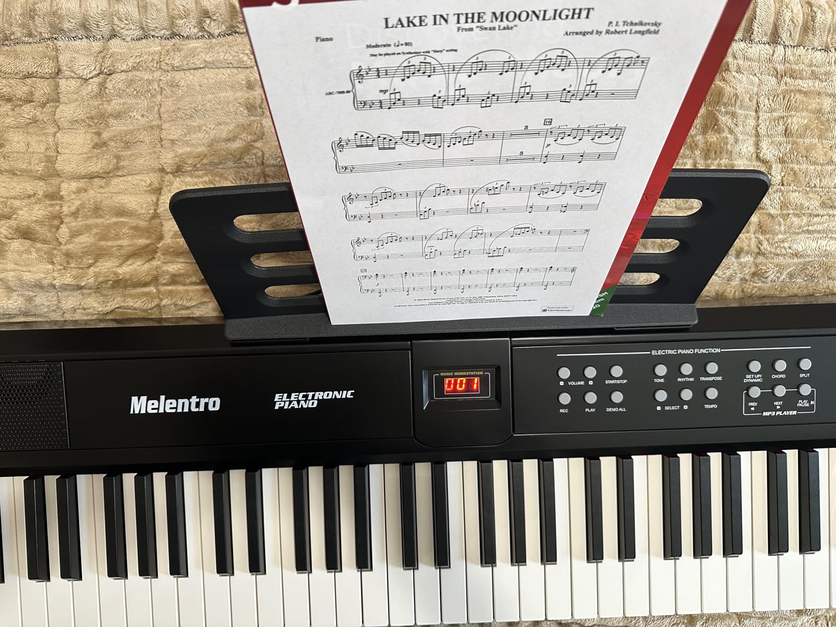 Weighted Piano 88-Key Digital Piano, Full-size Electric Piano Keyboard with Hammer Action, Sustain Pedal, MP3 Function dual 15W speaker, Supports USB-MIDI/Wireless Connect (Black, Full) customer photo 1