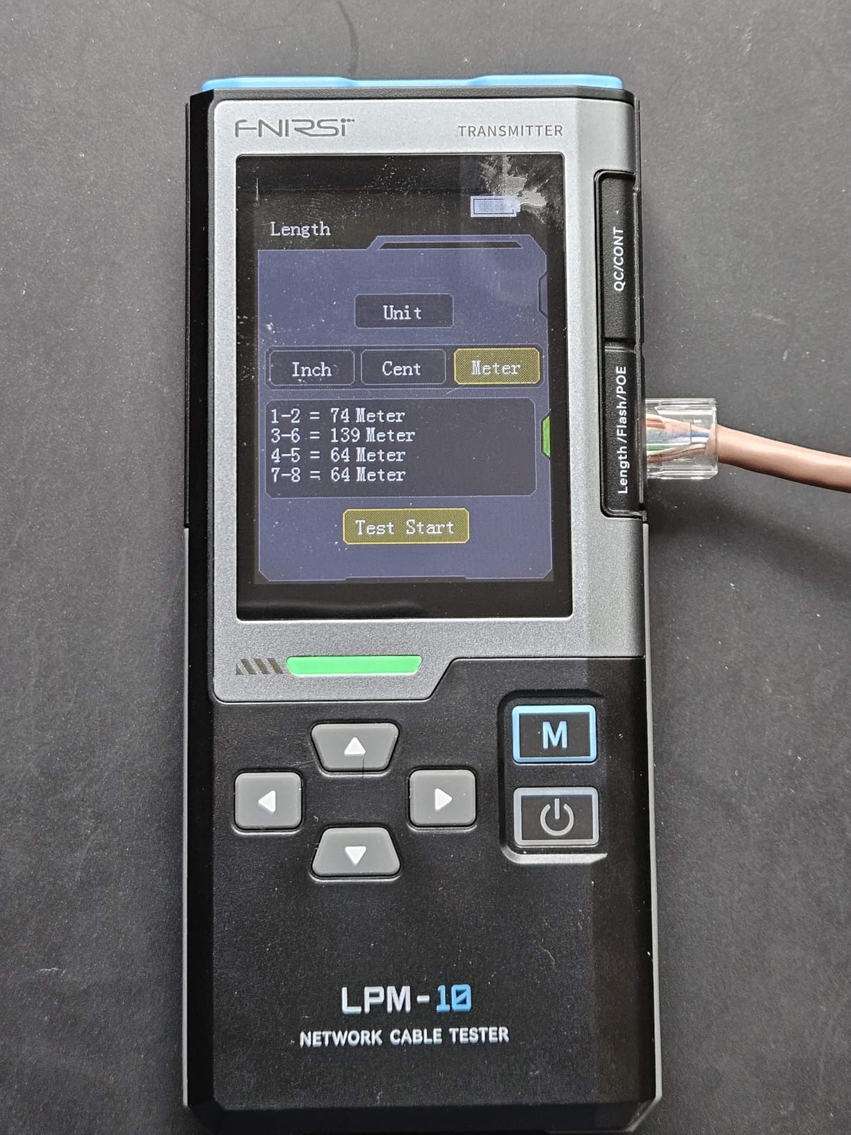 FNIRSI LPM-10A Ethernet Tester, Network Cable Tester Kit for CAT5 CAT6 RJ11, Wire Tracer & Cable Toner, PoE/NCV/Length Test, Rechargeable Ethernet Cable Tester customer photo 2