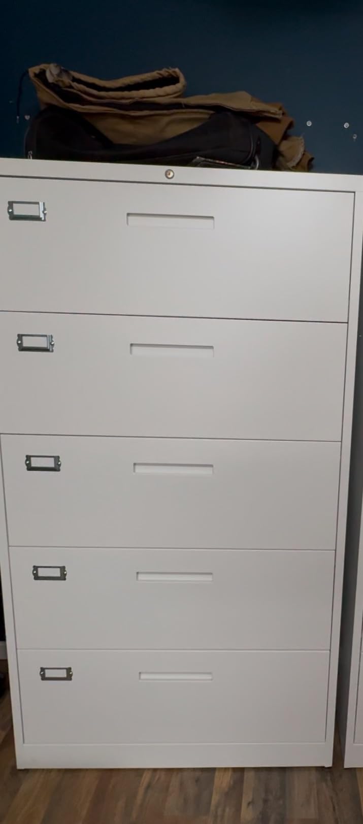 Letaya 2 Drawer File Cabinets with Lock,Metal Lateral Filing Storage Cabinet Printer Stand,Black Steel Home Office Cabinet for Hanging Files Letter/Legal/A4 Size (Black, H27.95×W28.35×D15.74) customer photo 1