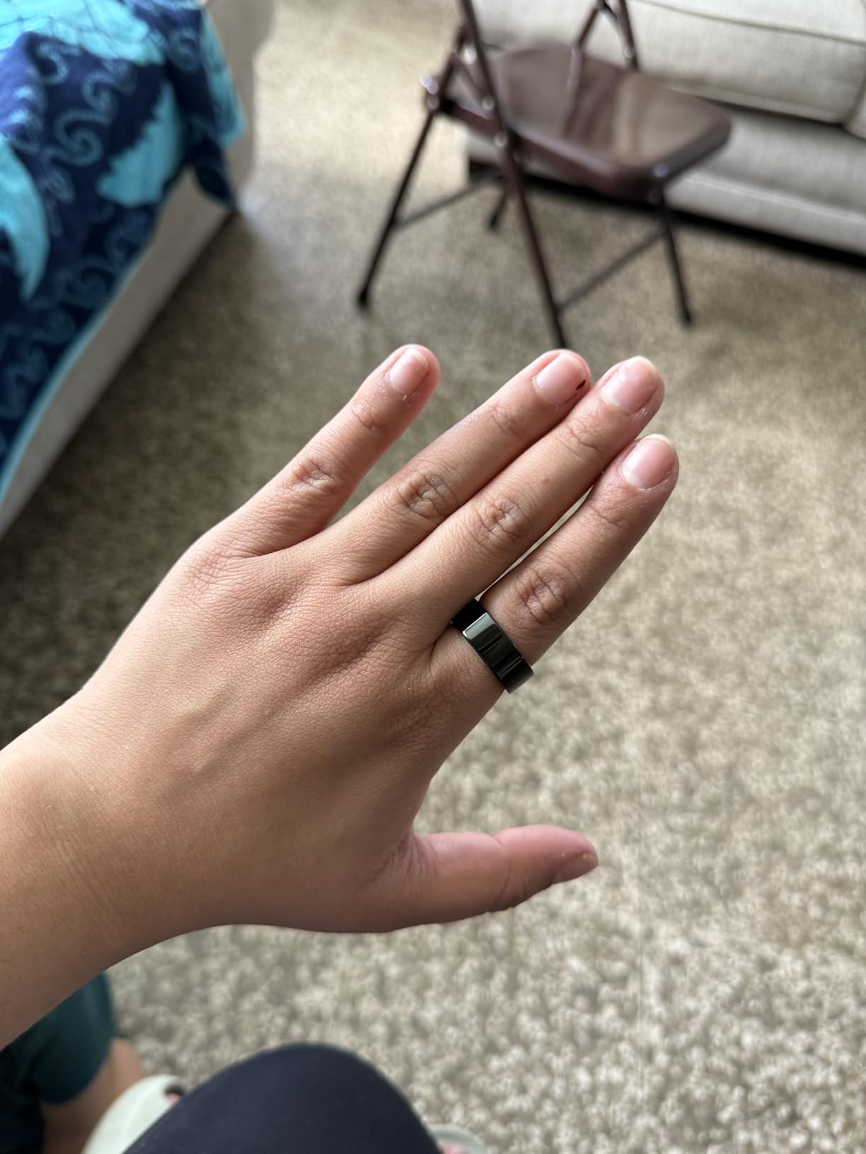 BIEMHA IP68 Waterproof Smart Ring - Fitness & Health Tracker with Sleep/Exercise Monitoring, Unisex for Women Men, iOS & Android Compatible, Long Lasting Battery Life, No Subscription (Silver, 8) customer photo 1