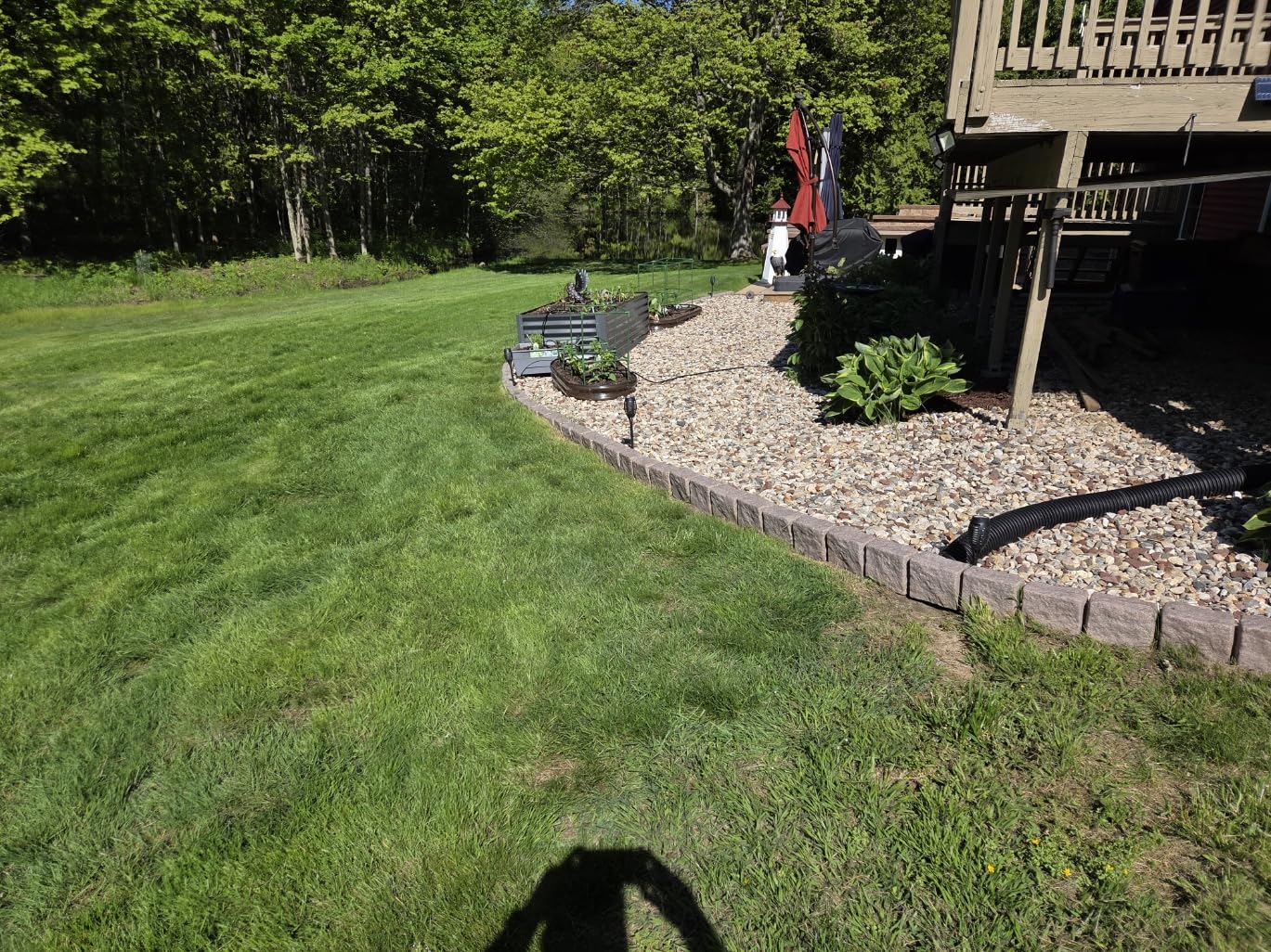 VEVOR Faux Stone Landscape Edging, 15.5 ft Kit, No Dig Garden Edging Border, Blocks for Lawn, Flower Beds, Yard, 4 Pack Each Section Has 6 Bricks 46.46