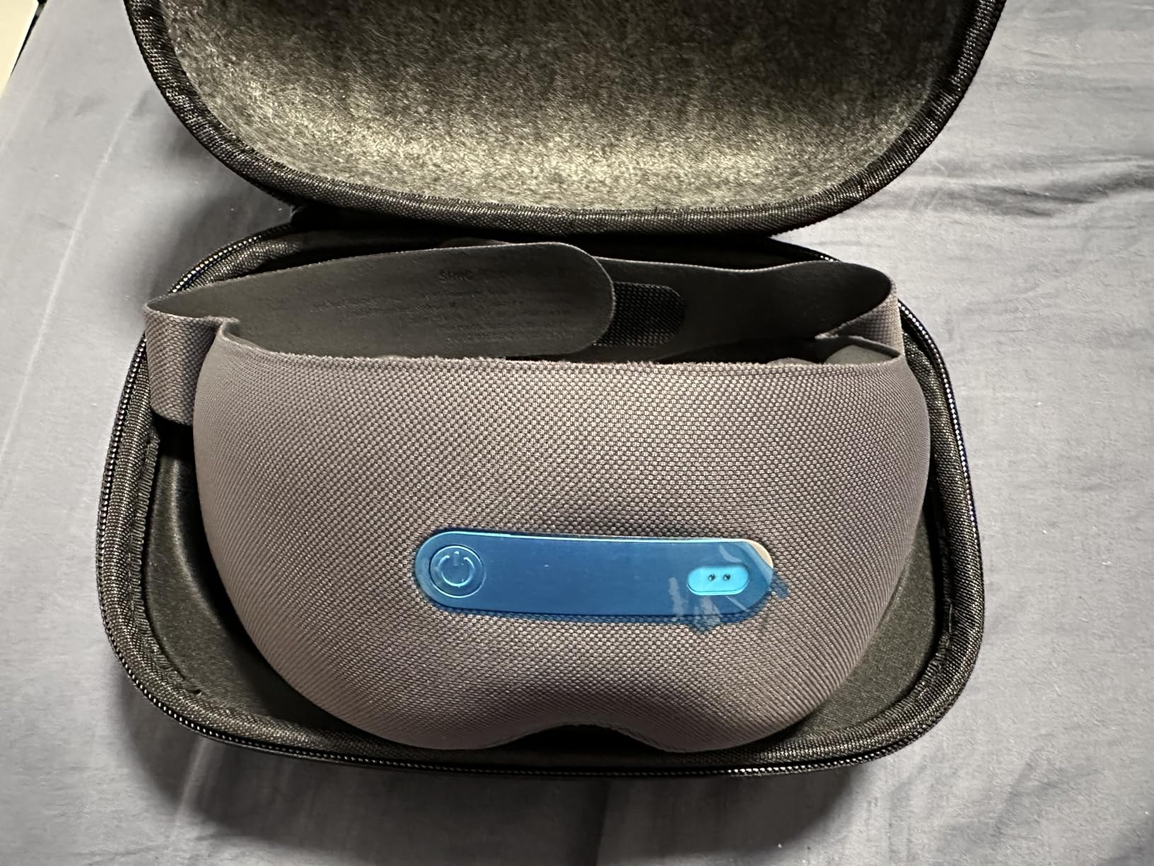 Smart Sleep Mask with Bluetooth Headphones, 3D Wireless Sleeping Eye Masks, APP Data Analysis, Deep Sleep Device Sleep Monitoring Fatigue Relief, Gray customer photo 1