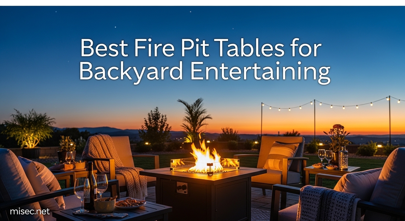 Best Fire Pit Tables for Backyard Entertaining