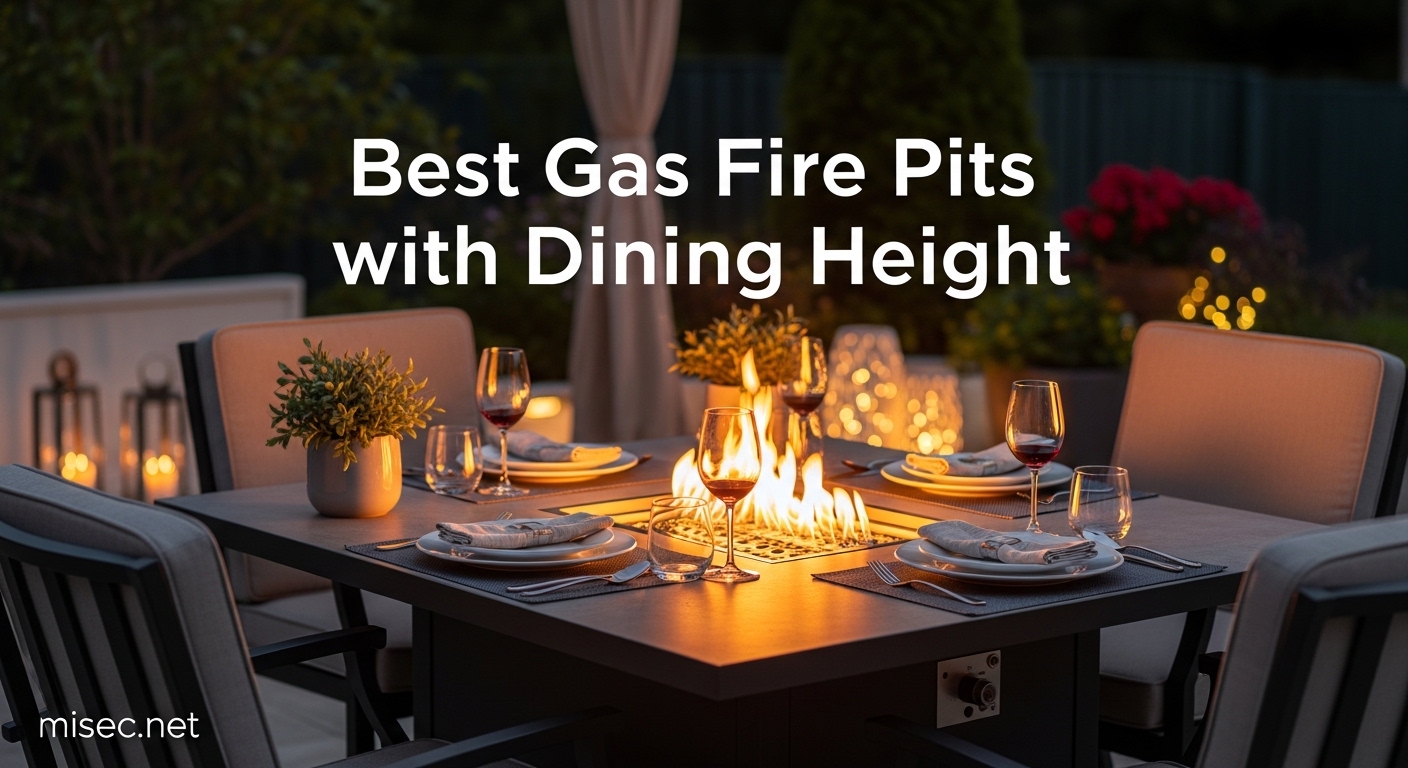 Best Gas Fire Pits with Dining Height